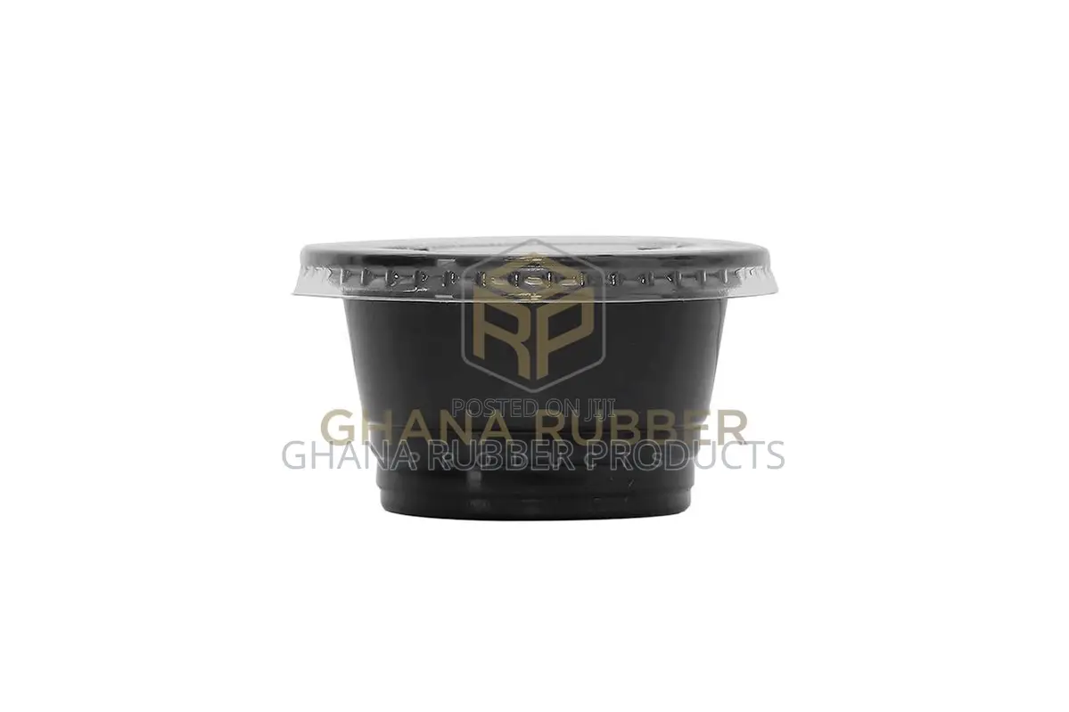 Portion Salad Cups Black + Lids 75ml (2000pcs)