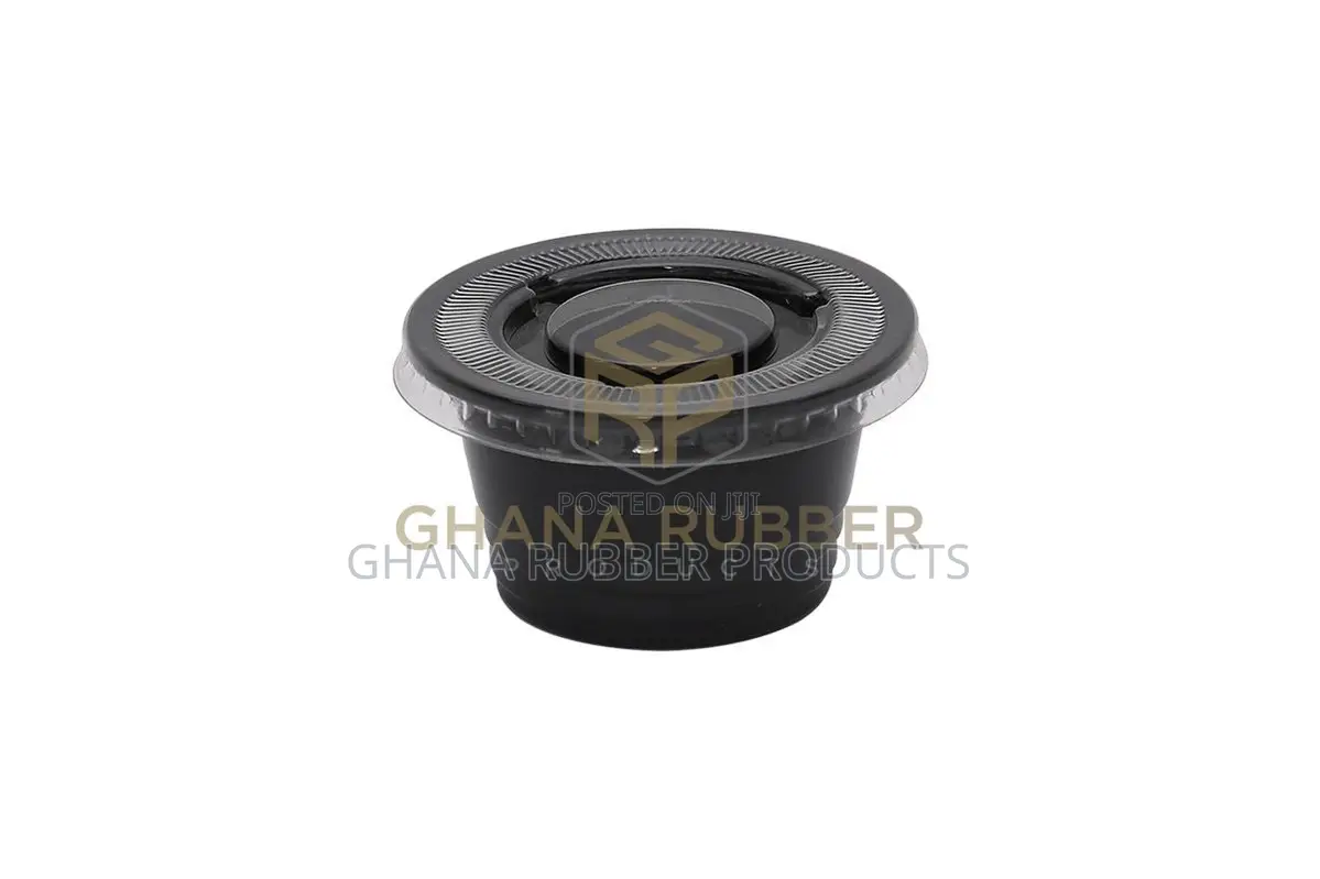 Portion Salad Cups Black + Lids 75ml (2000pcs)