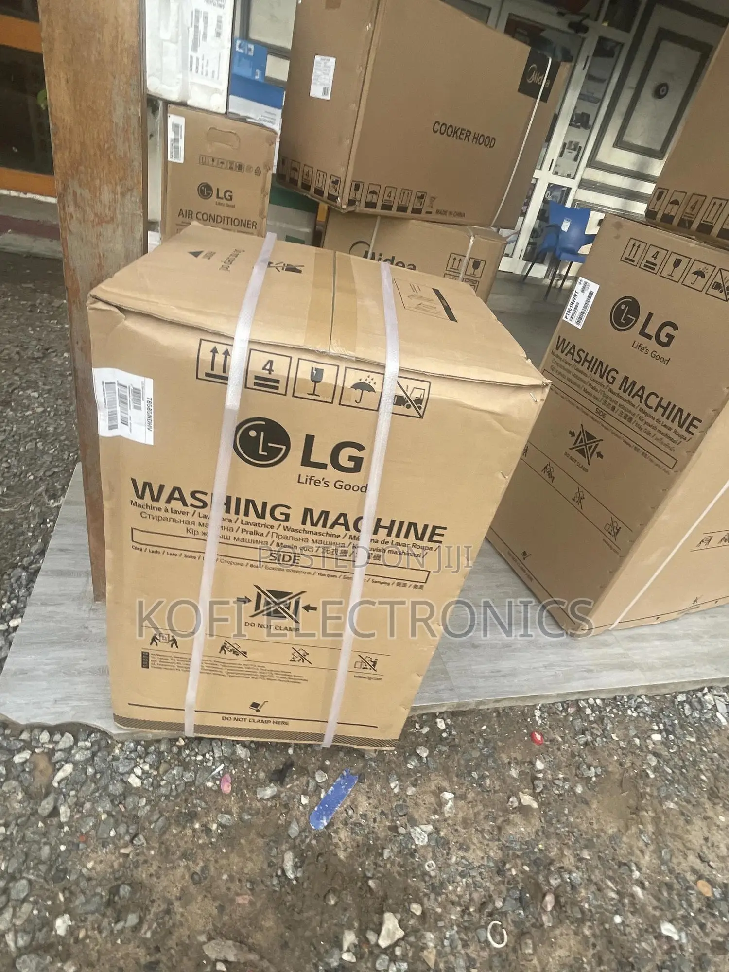 Semi Stainless Steel LG 8kg Inverter Topload Washing Machine