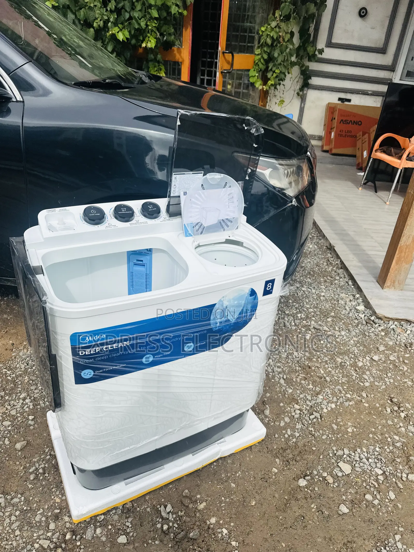 High Quality Washing Machine 8kg Topload Twintub Midea