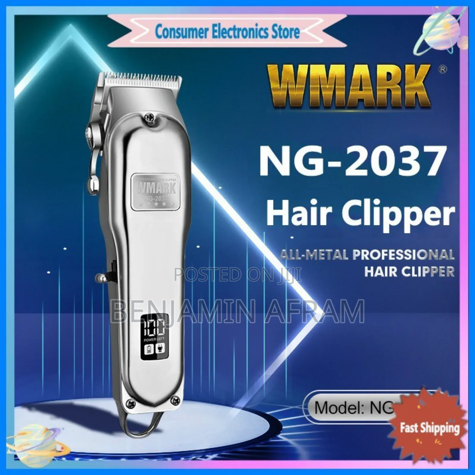 Wmark All Metal Cordless Barbering Machine. NG-2037