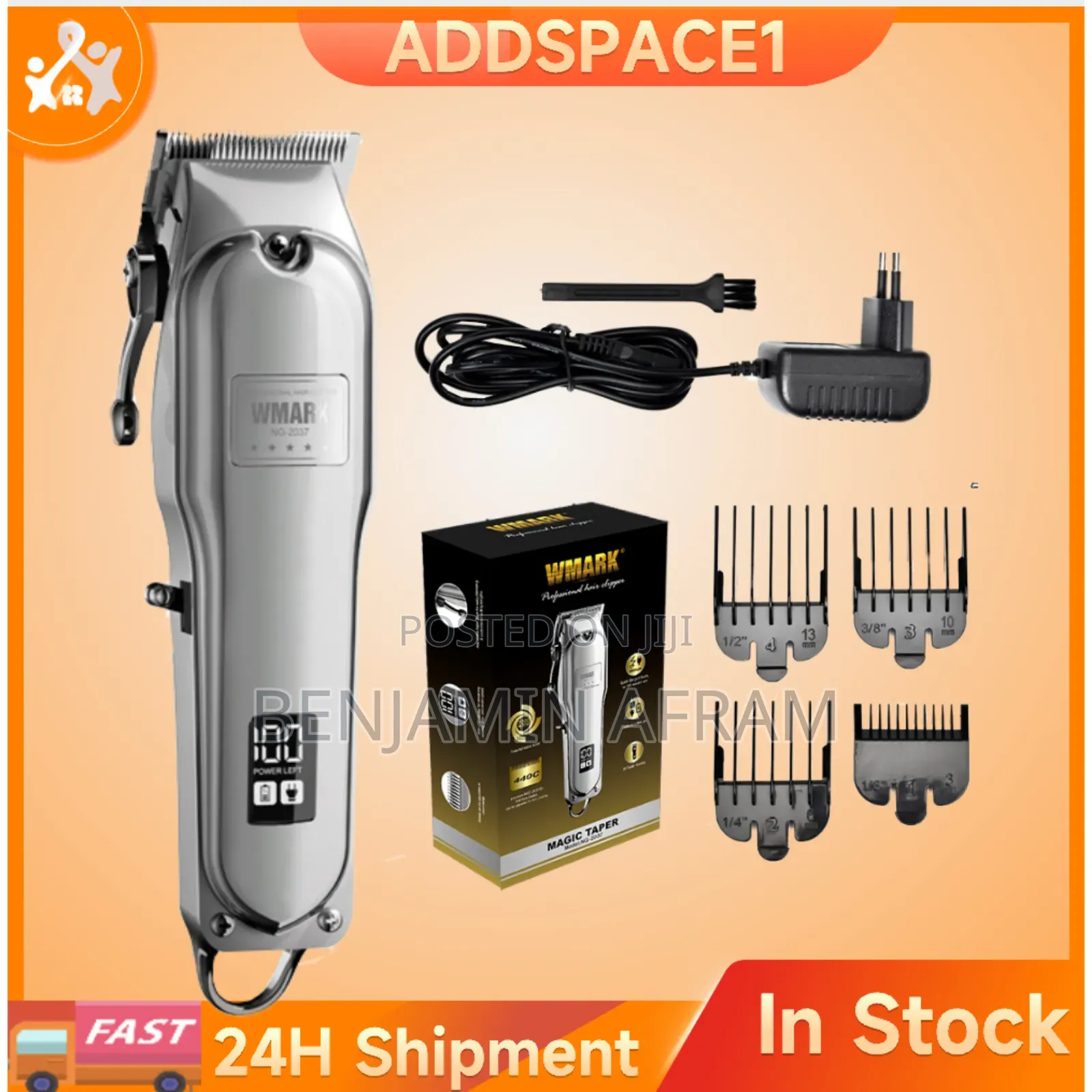 Rechargeable Cordless Hair Clippers Wmark 2037