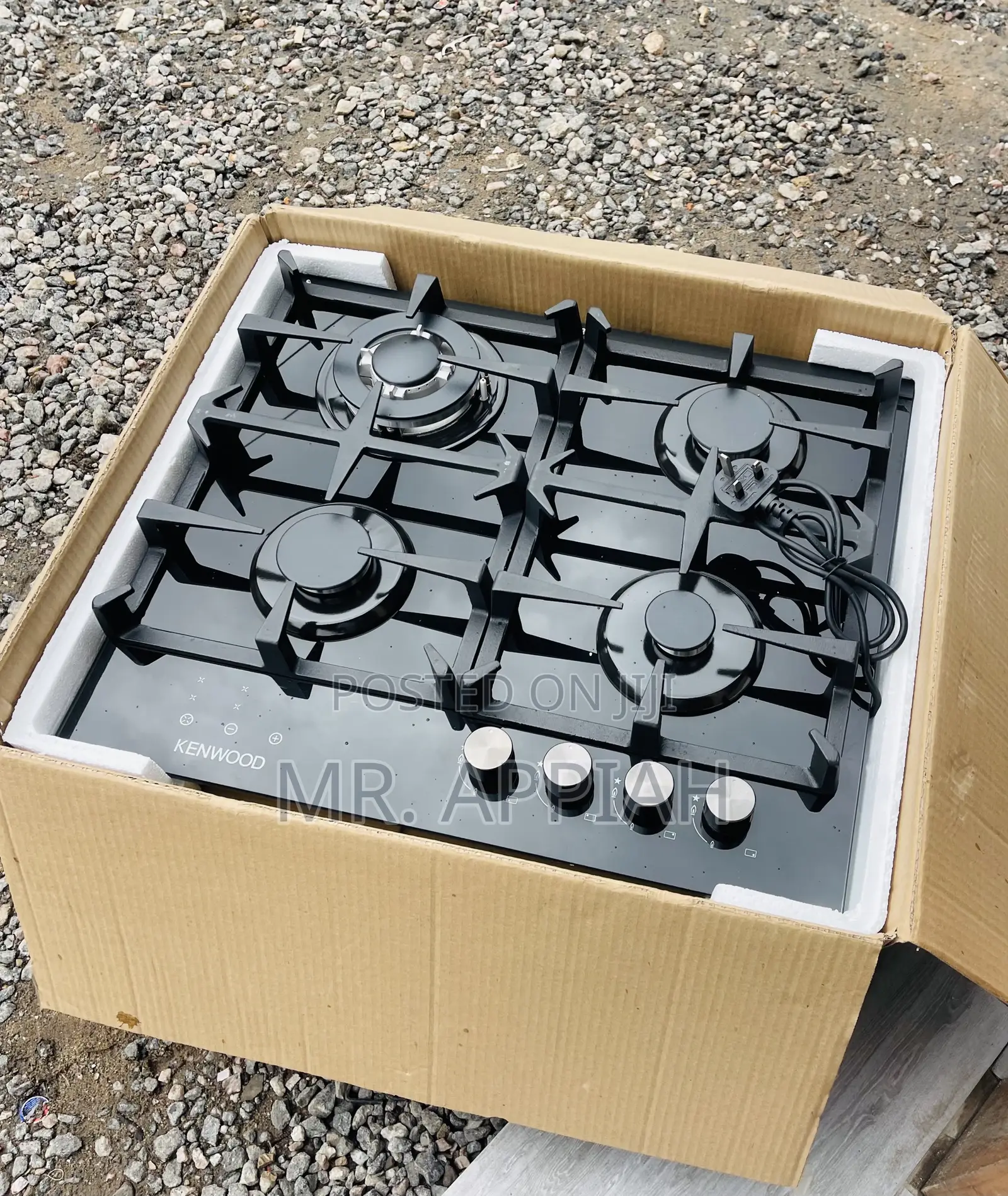 Authentic Kenwood 60cm 4 Gas Burner Auto Ignition.