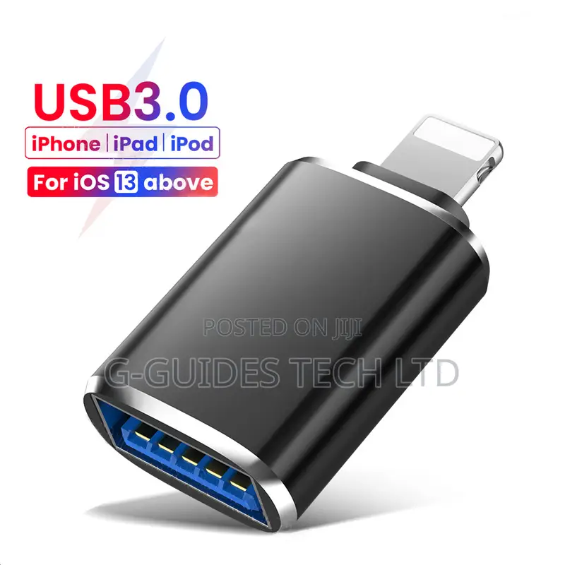 iPhone OTG Adapter, iPhone OTG USB Female to Lightning Male