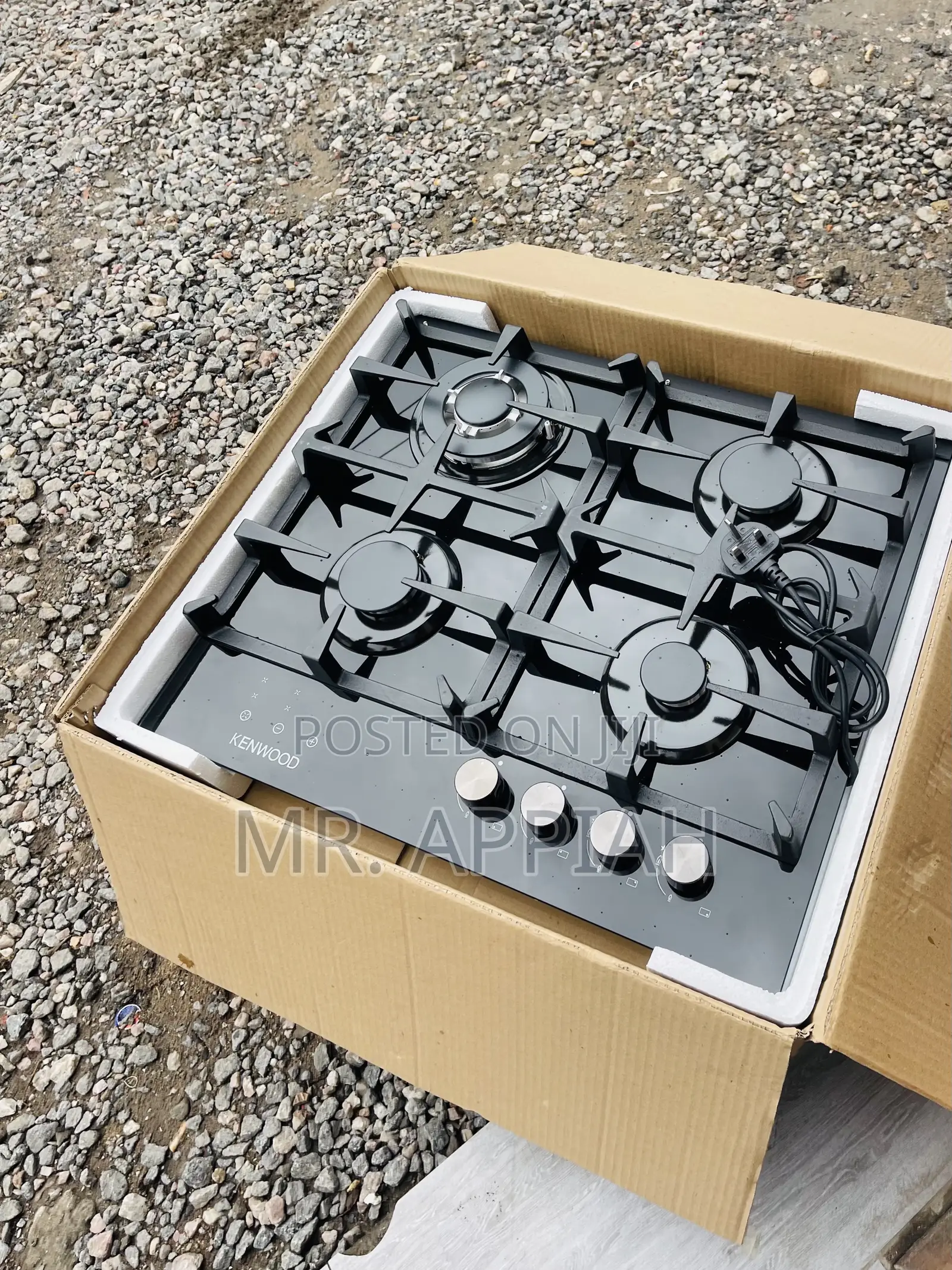 Fast Cooking Kenwood 4 Gas Built-in Burner Auto Ignition.