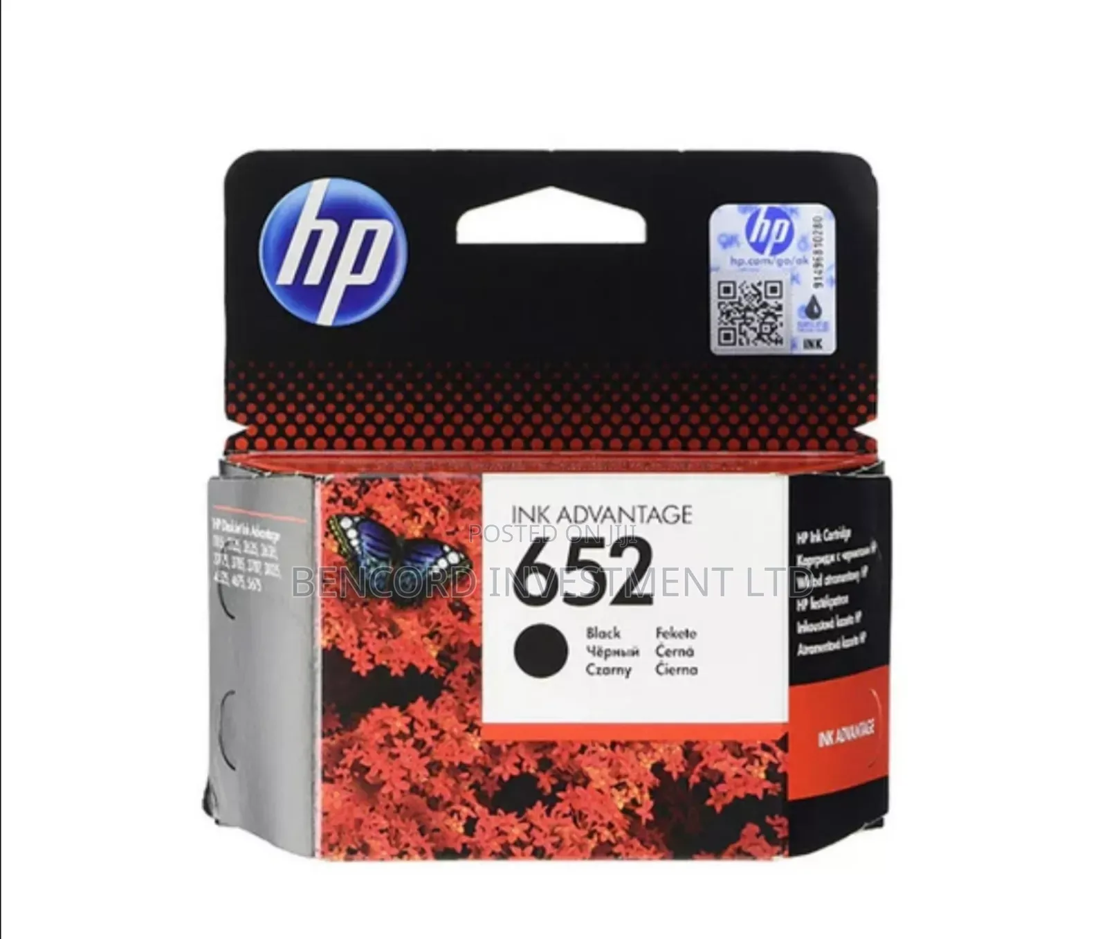 HP 652 Ink Catrirdge