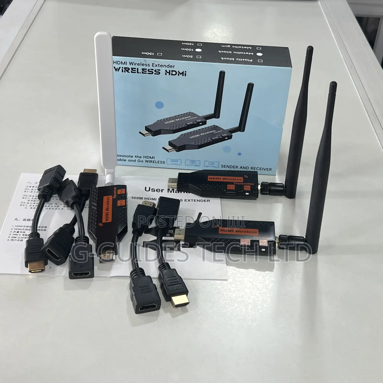 150m Hdmi Wireless Extender 1-Transmitter and 2-Receiver