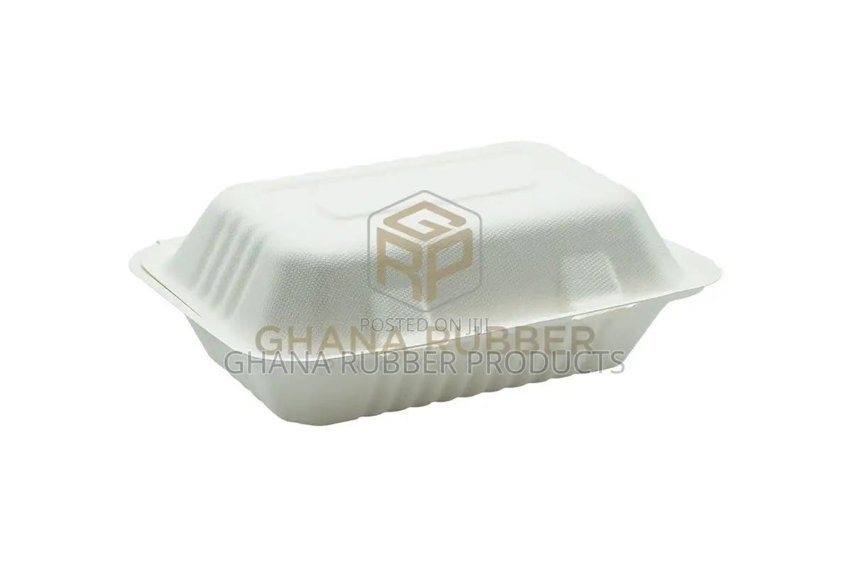 Bagasse Clamshell Boxes 9" X 6" (250pcs)