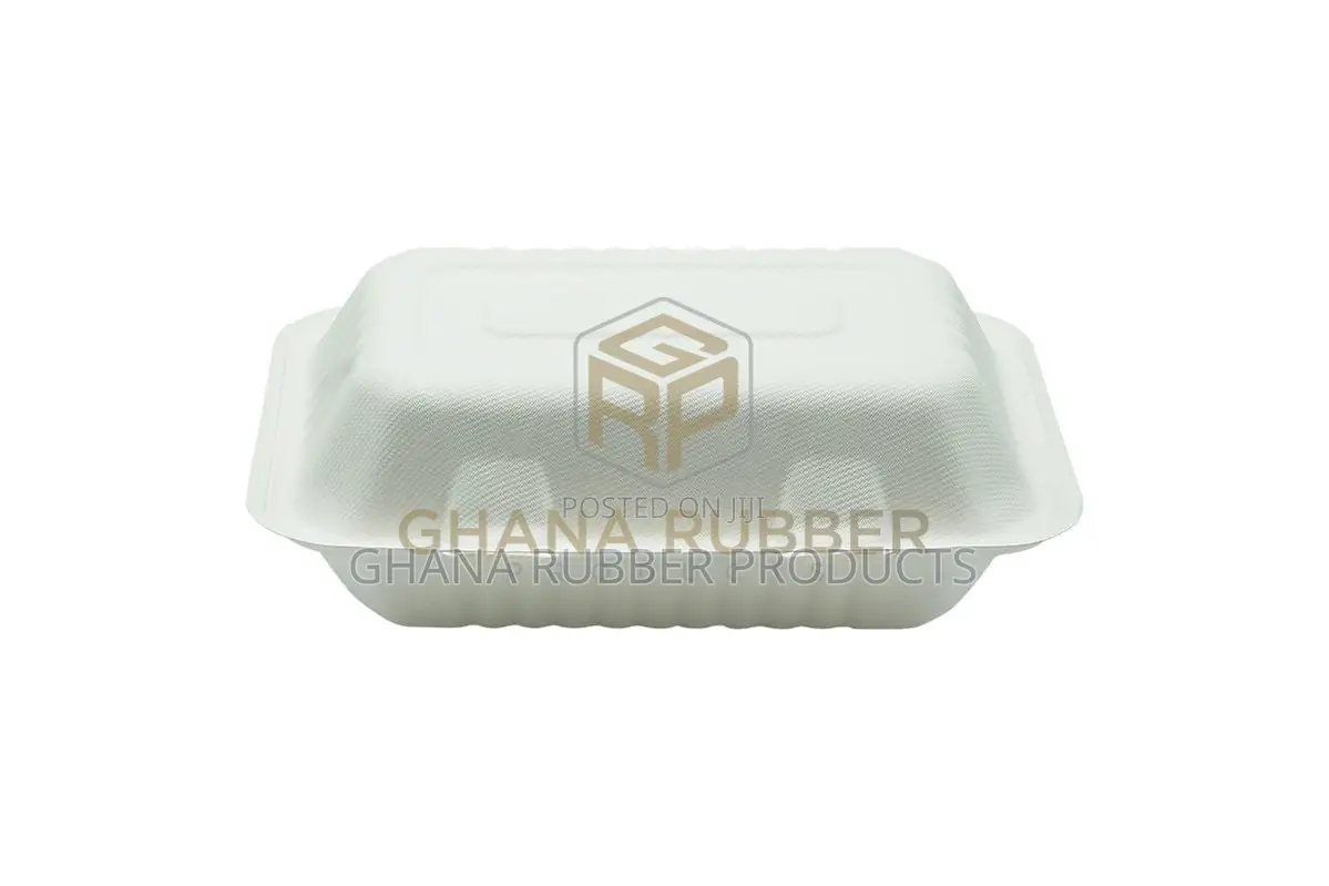 Bagasse Clamshell Boxes 9" X 6" (250pcs)
