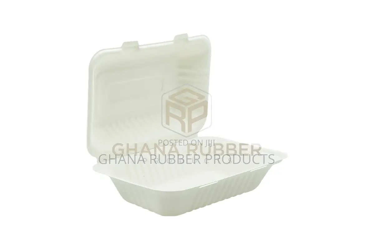Bagasse Clamshell Boxes 9" X 6" (250pcs)