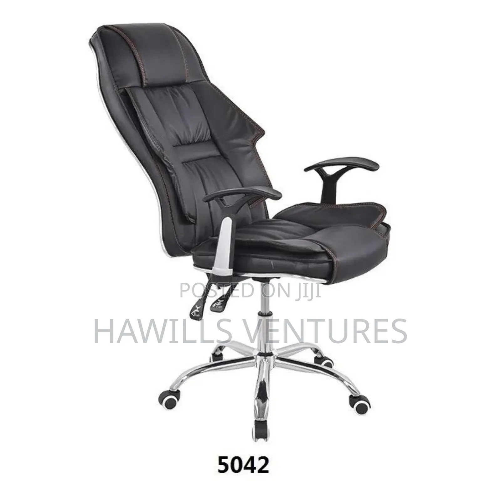 Leather Swivel Adjustable Recliner Chair