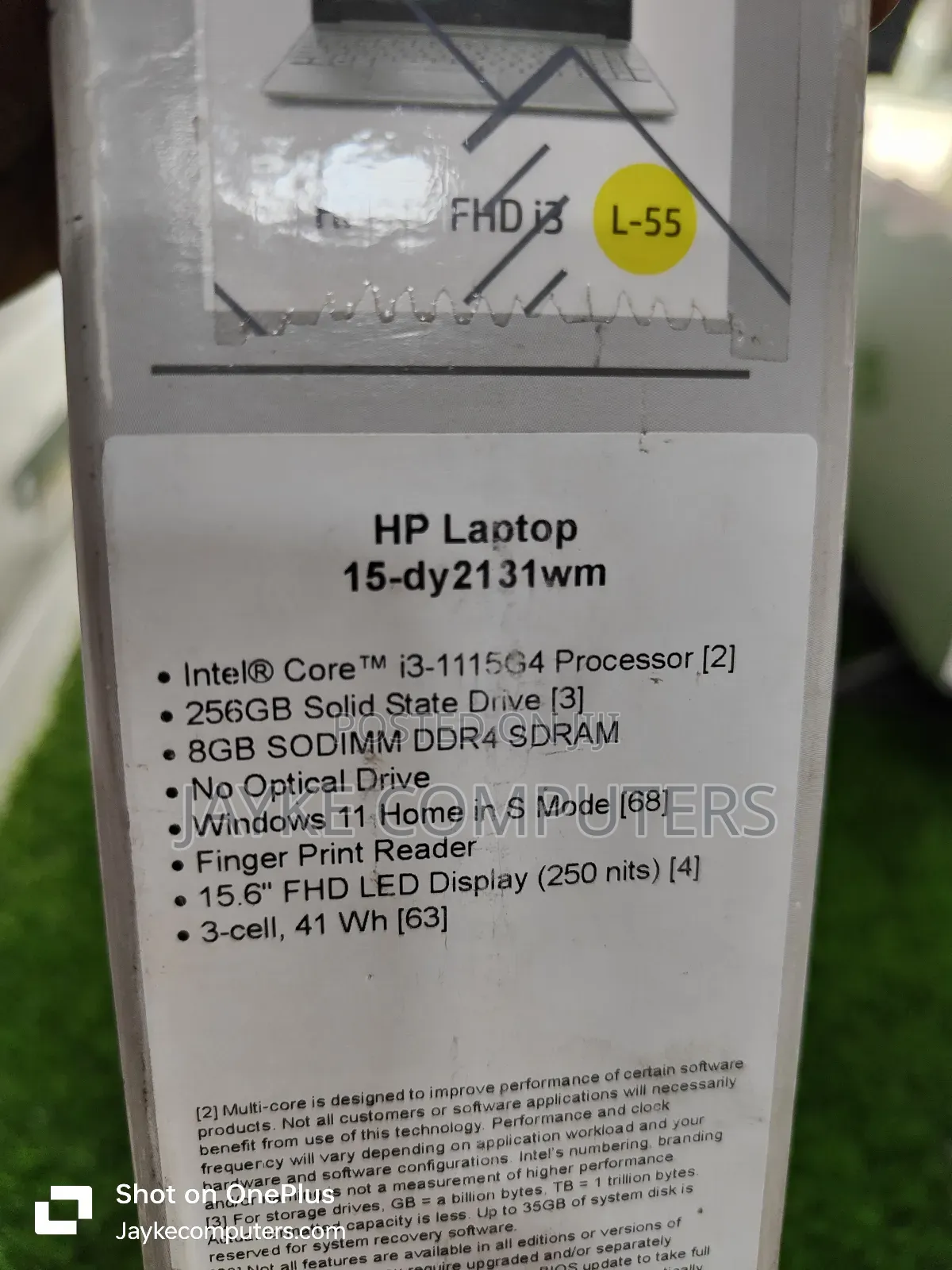 New Laptop HP 15 8GB Intel Core I3 SSD 256GB