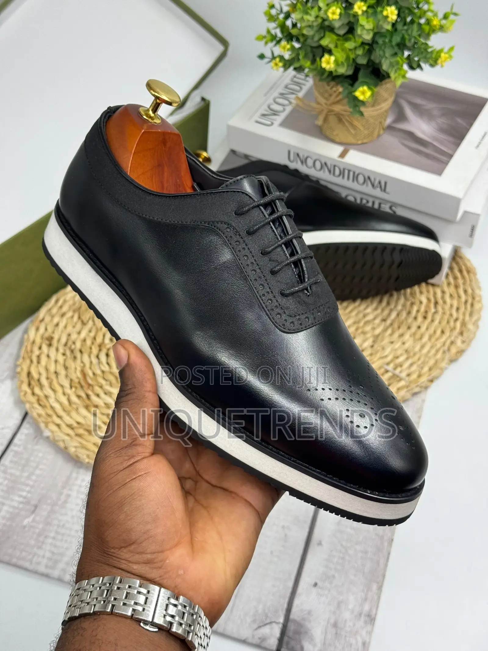 Quality Berluti Black White Sneakers
