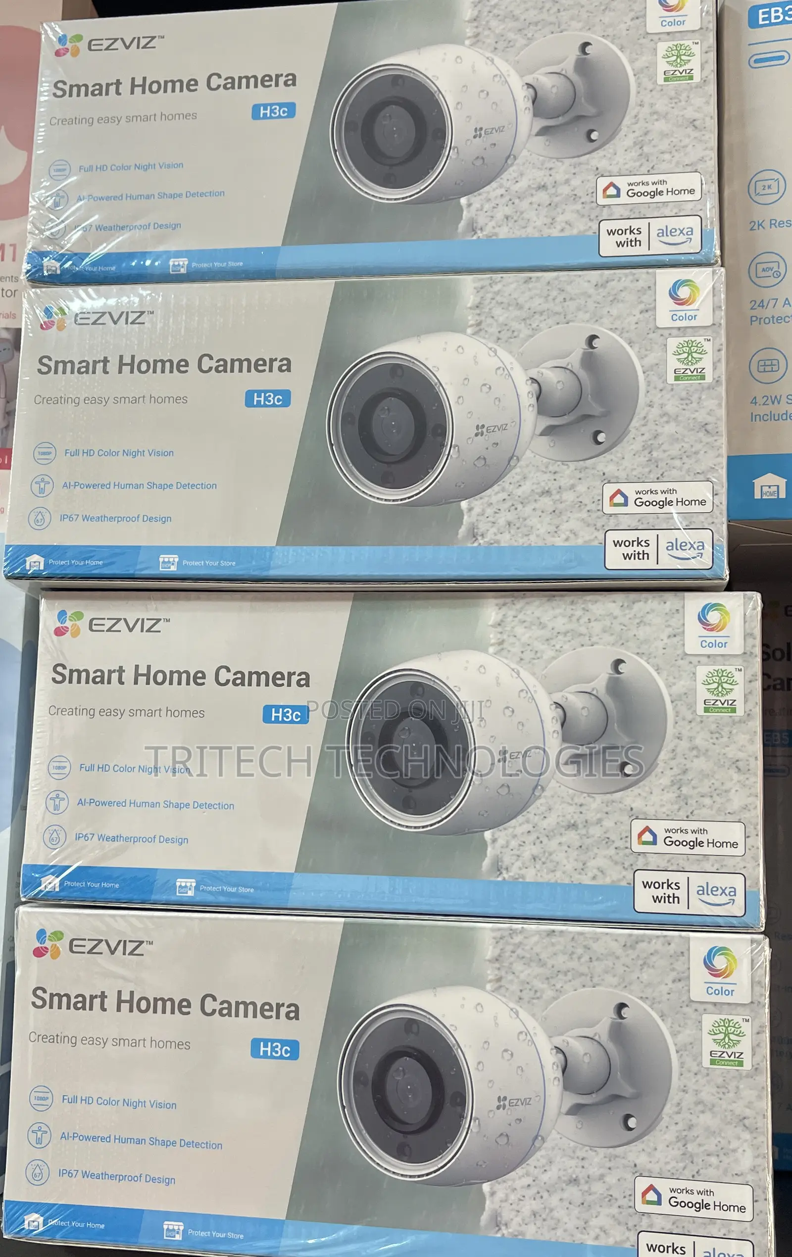 EZVIZ Ezviz H3c Color Vu and Siren Cam Smart Camera 3MP