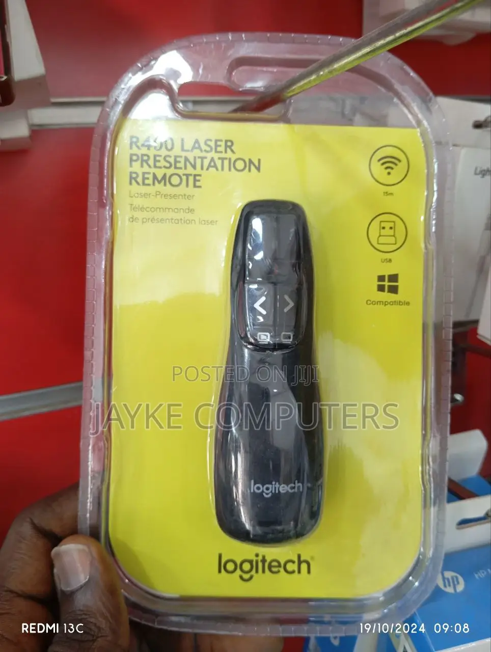 Logitech R500 Wireless Presentation Remote Laser Pointer