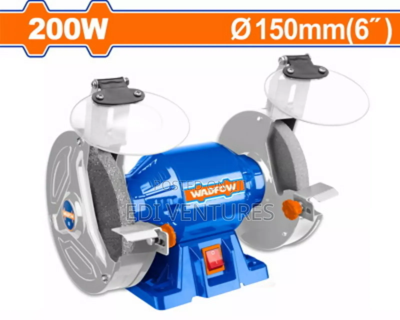Wadfow 200W Bench Grinder