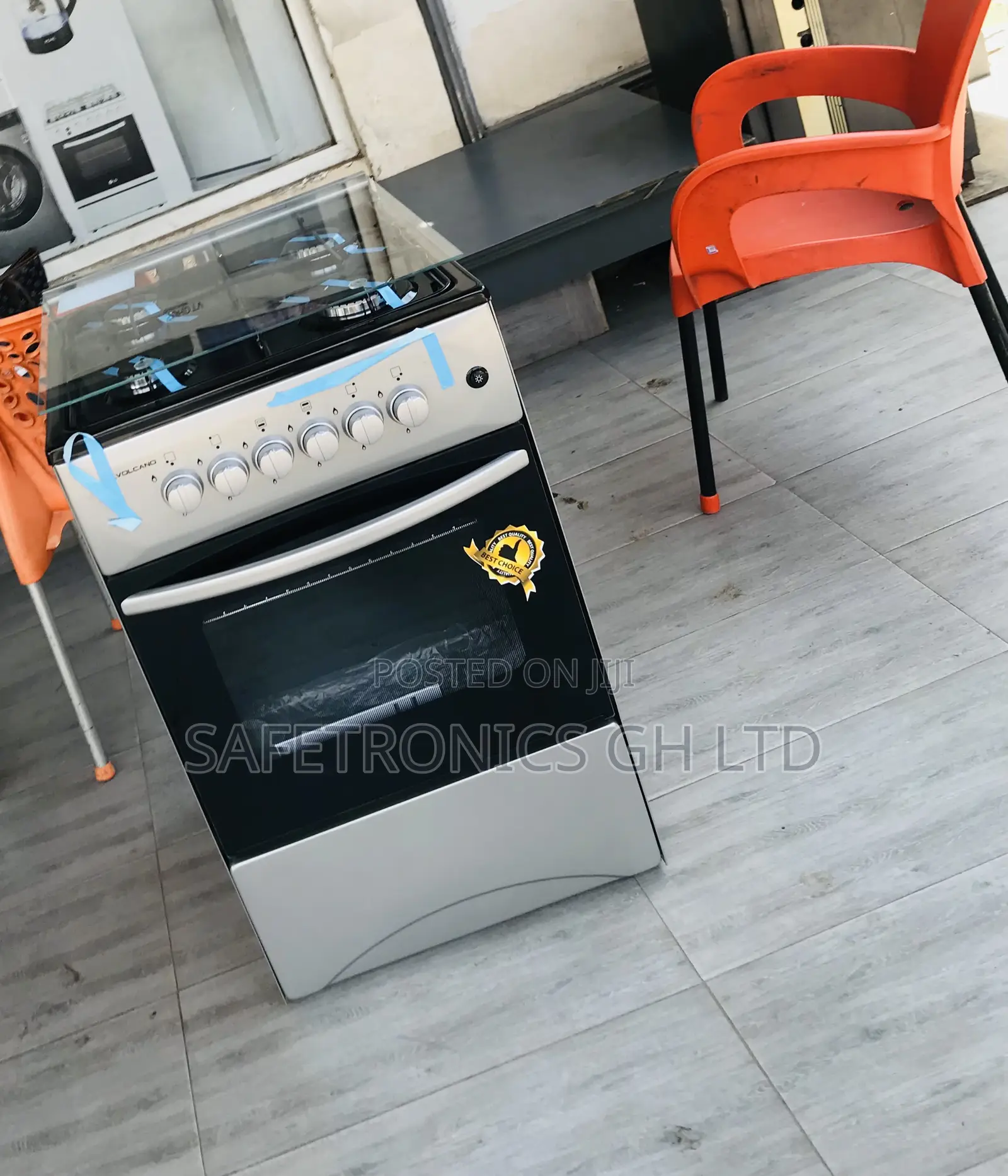 Brand New 2 Electric 2 Gas Oven Volcano (Gray) 50by50