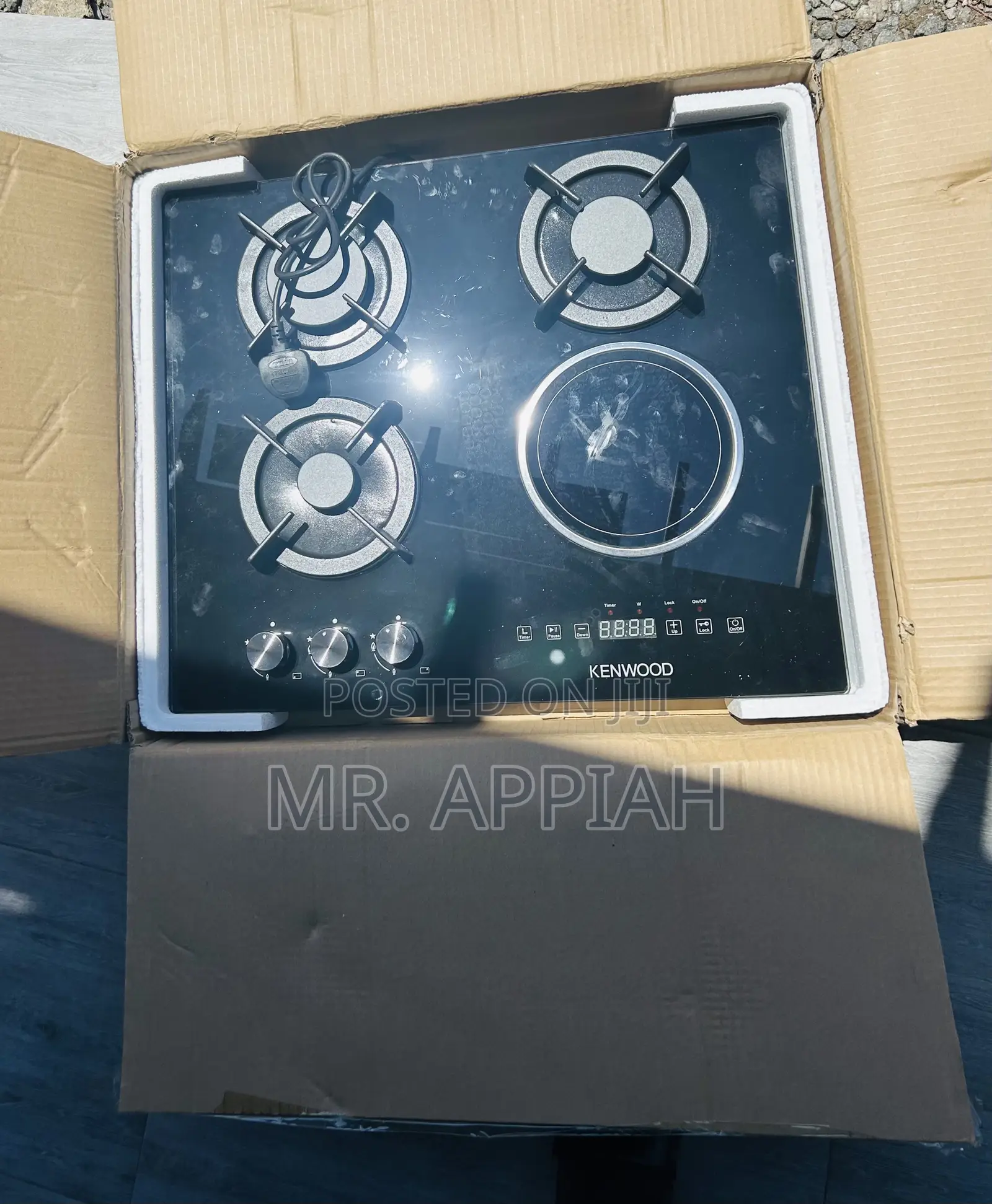 Sealed in Box Kenwood 3 Gas With 1 Electric Burner.
