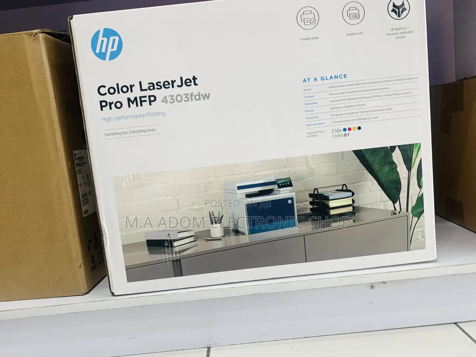 Hp Color Black/White MFP 4303fdw A4 All in 1 Printer
