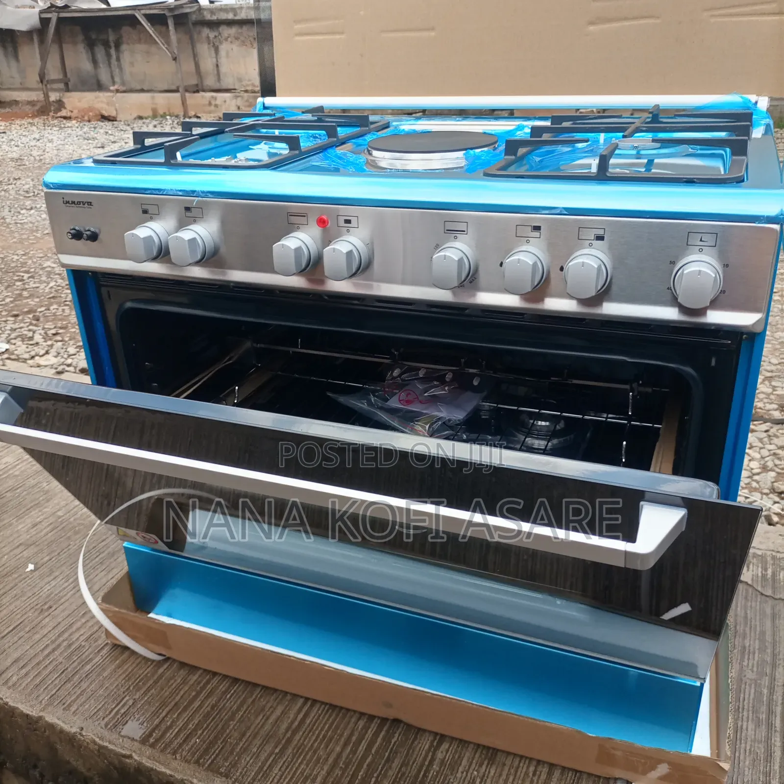 Innova 5 Burner Gas Cooker 1 Electric