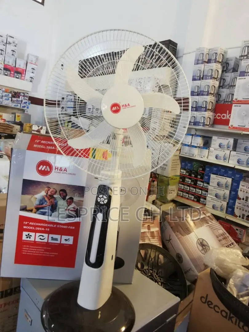 With Remote Control Rechargeable Standing Fan
