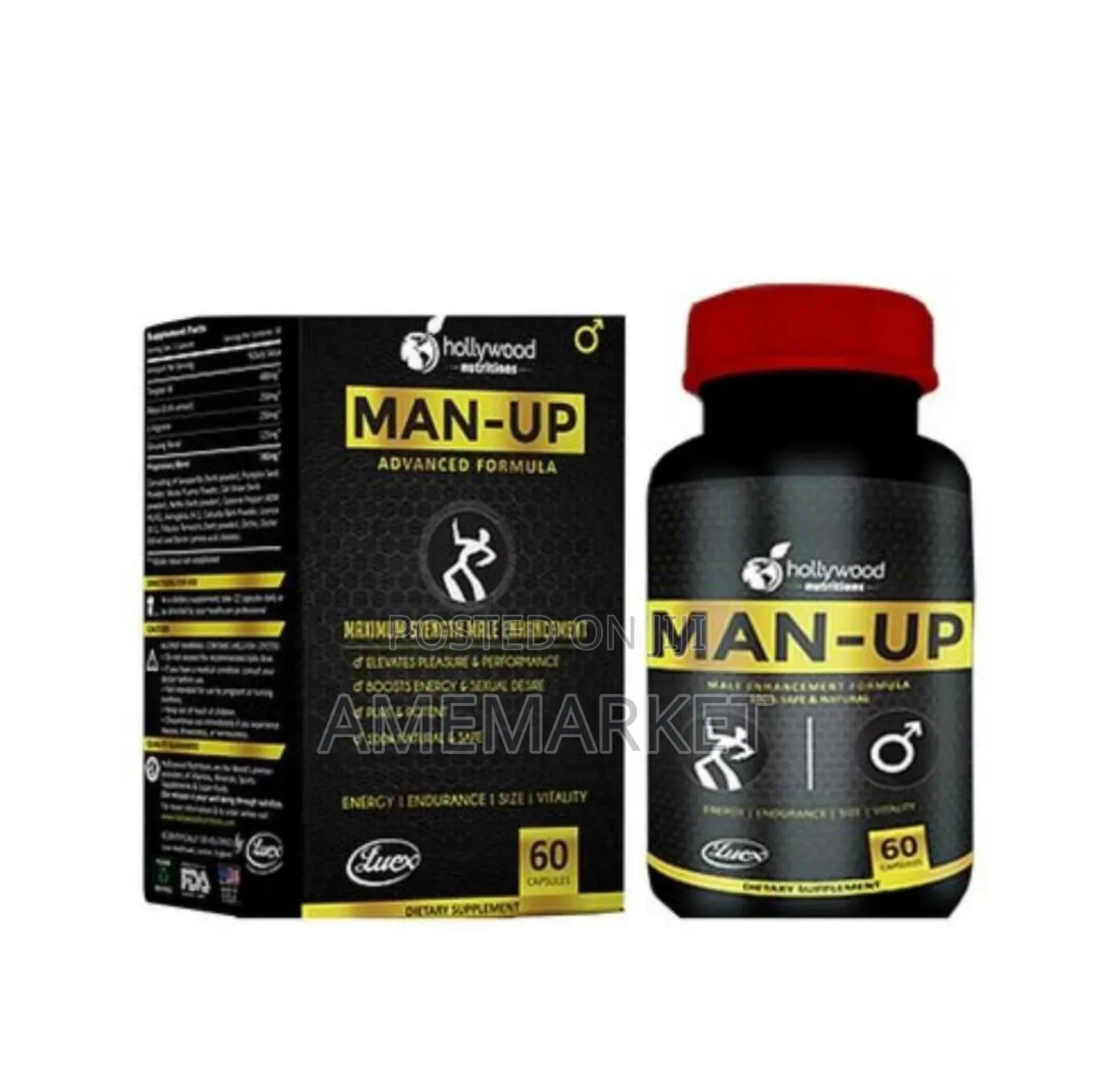 Man-Up Dietary Supplement Capsule Boost Male Sexual Wellness