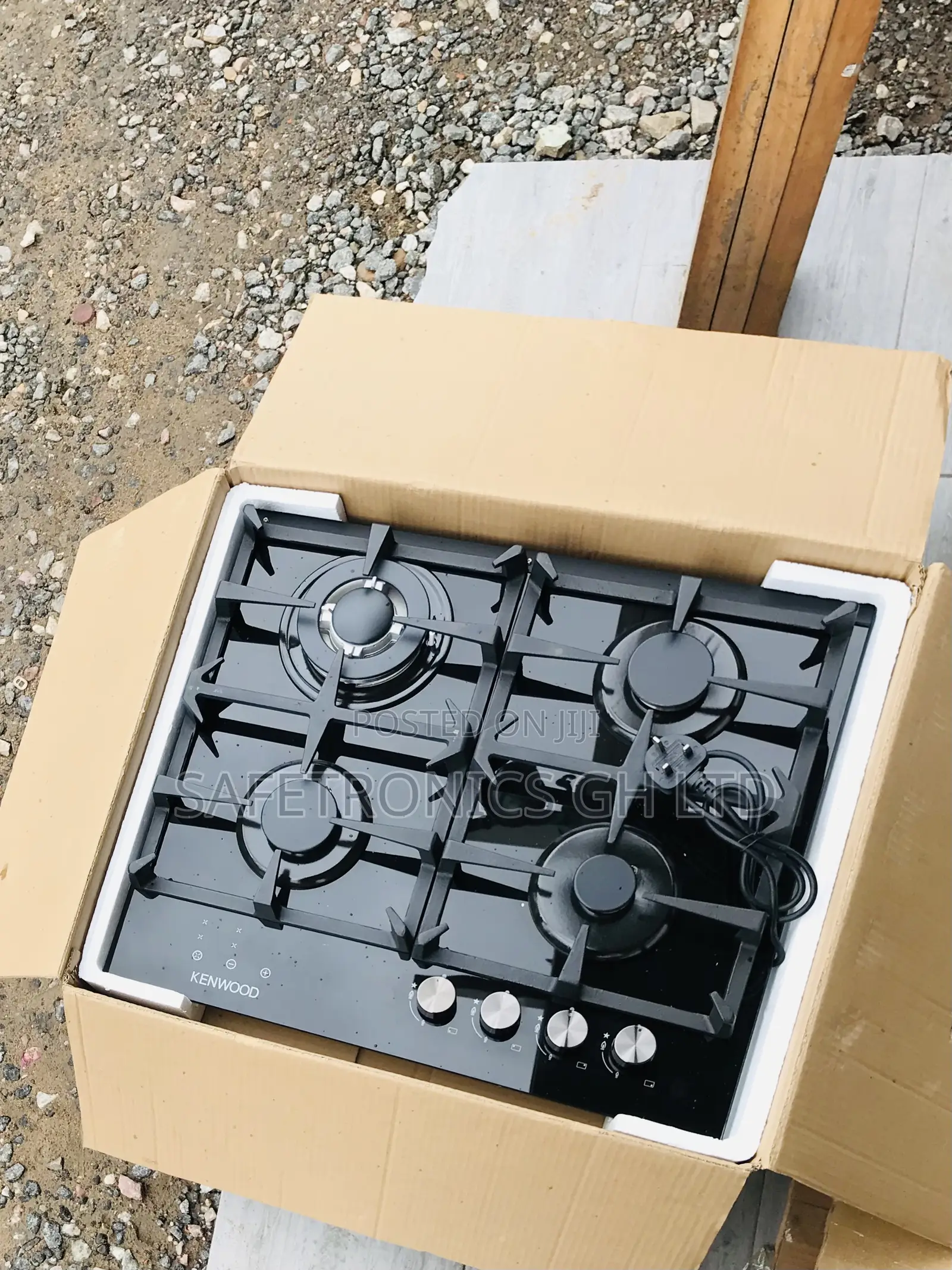 Most Authentic Glass Black Kenwood 4 Gas Burner 