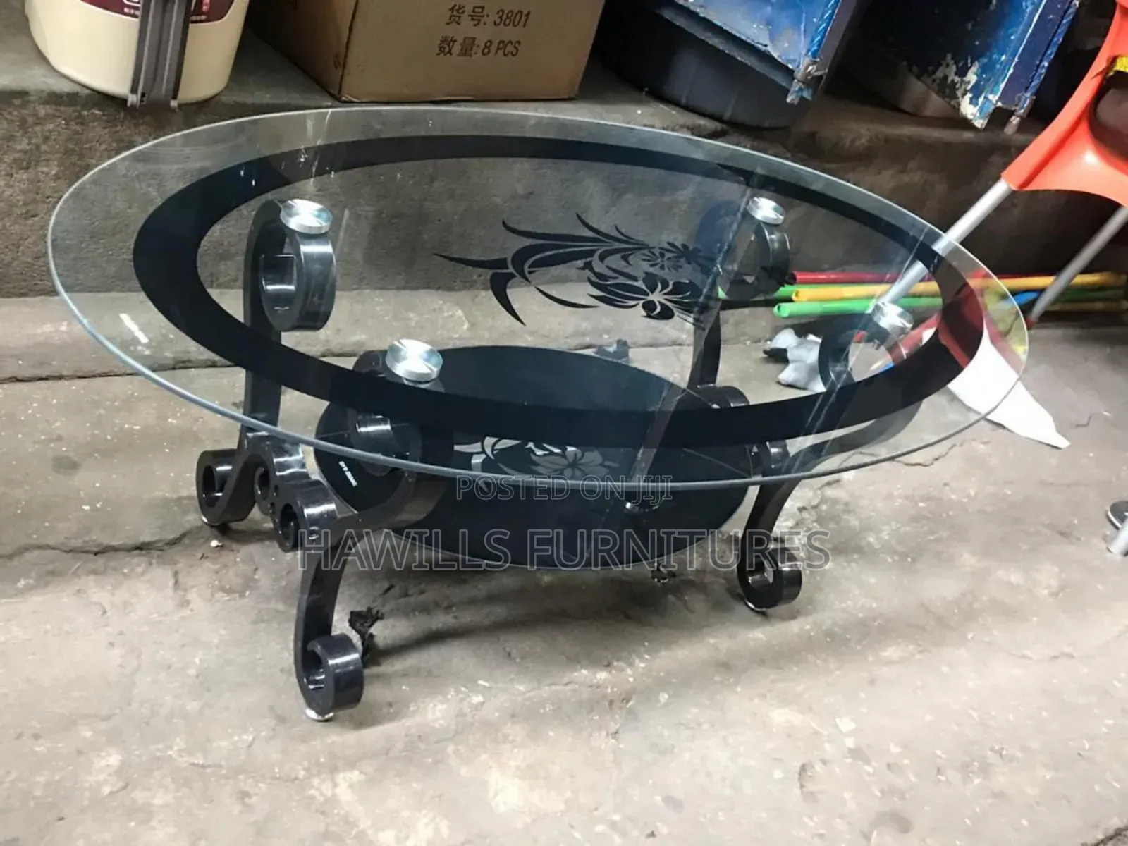 Mini Glass Center Table