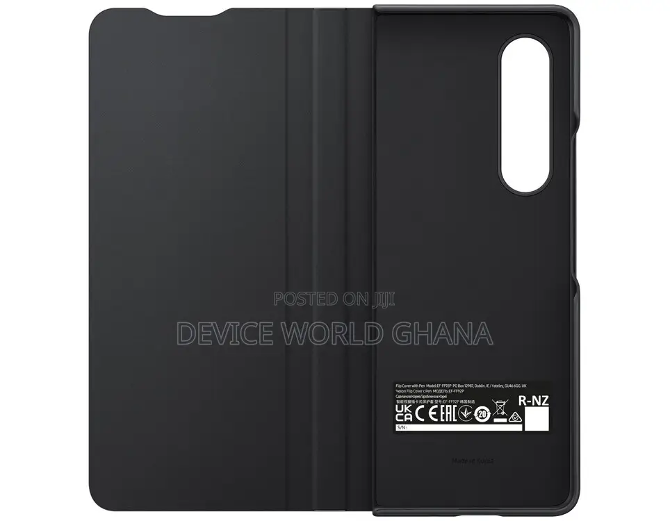 Samsung Z Fold 3 Leather Flip Case With S Pen