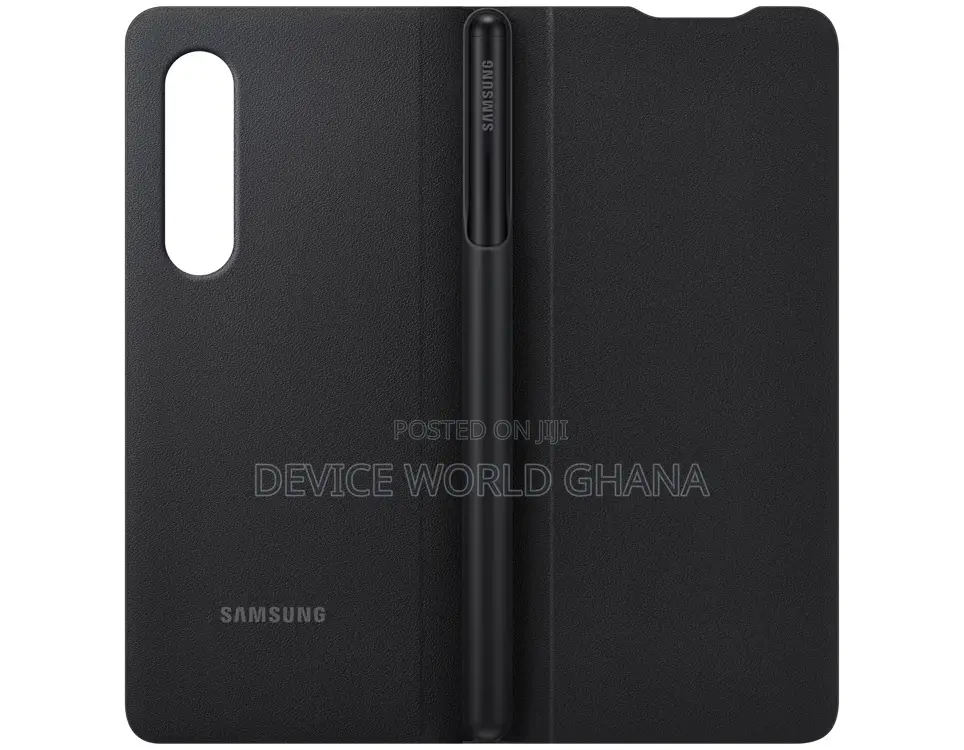 Samsung Z Fold 3 Leather Flip Case With S Pen