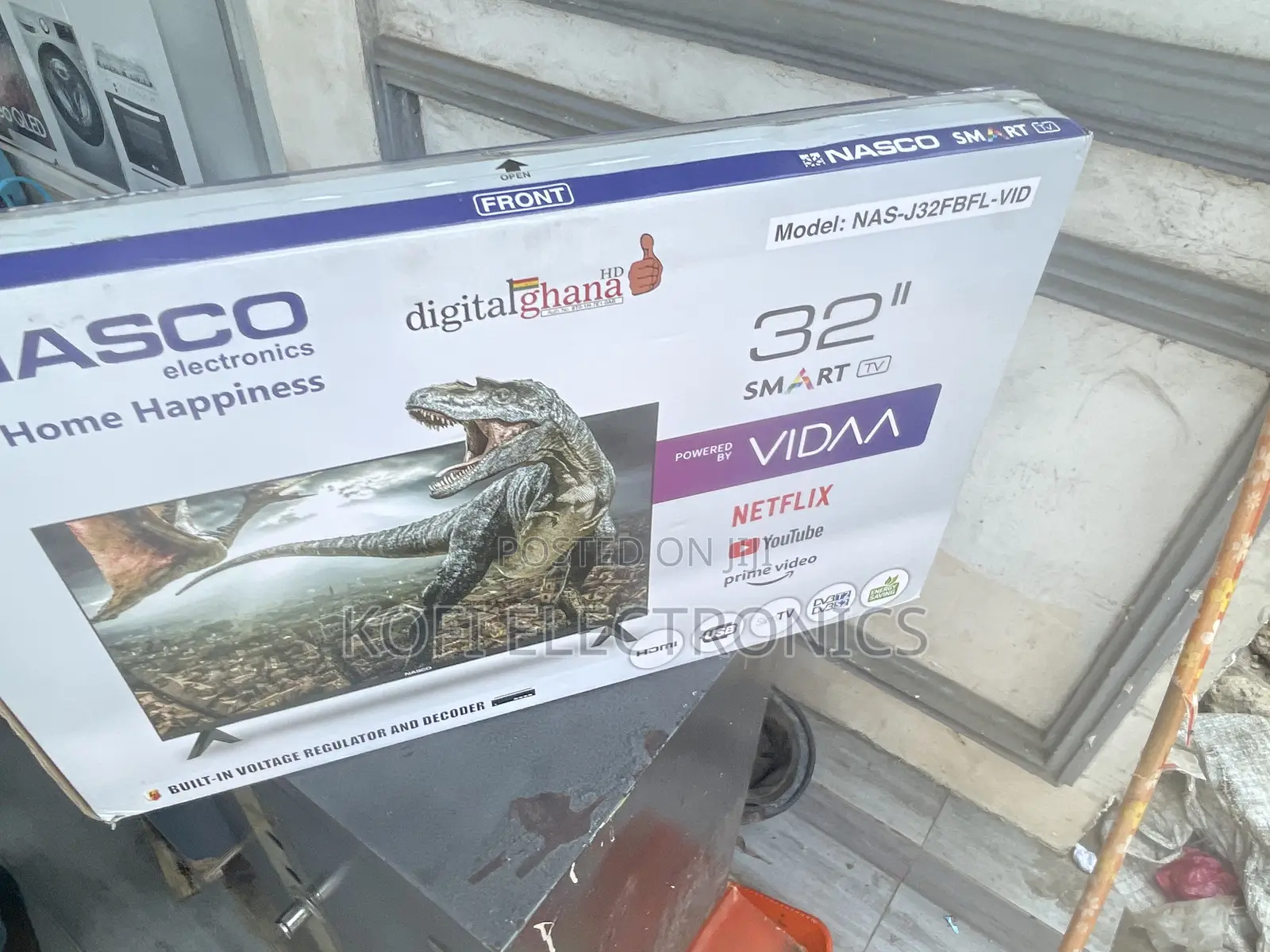 Brand New Nasco 32′′ FHD DVB Smart T2 S Slim TV