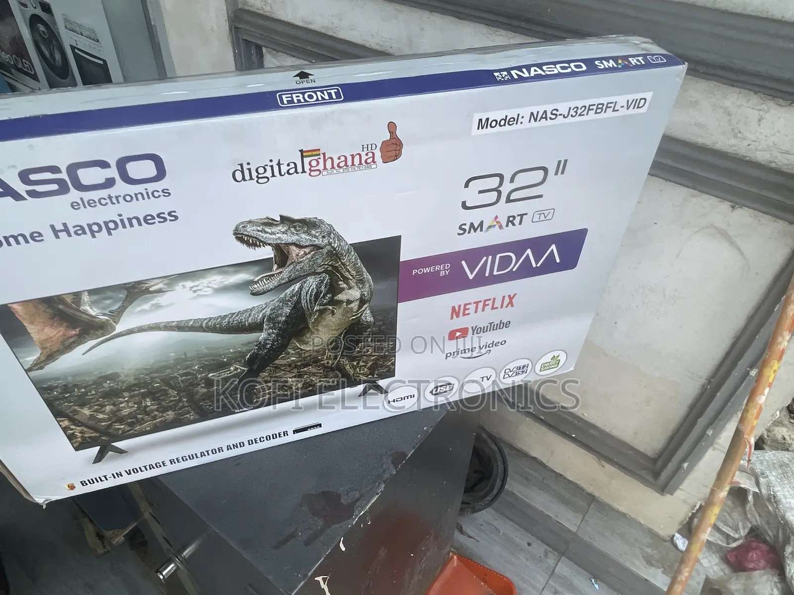 Brand New Nasco 32′′ FHD DVB Smart T2 S Slim TV