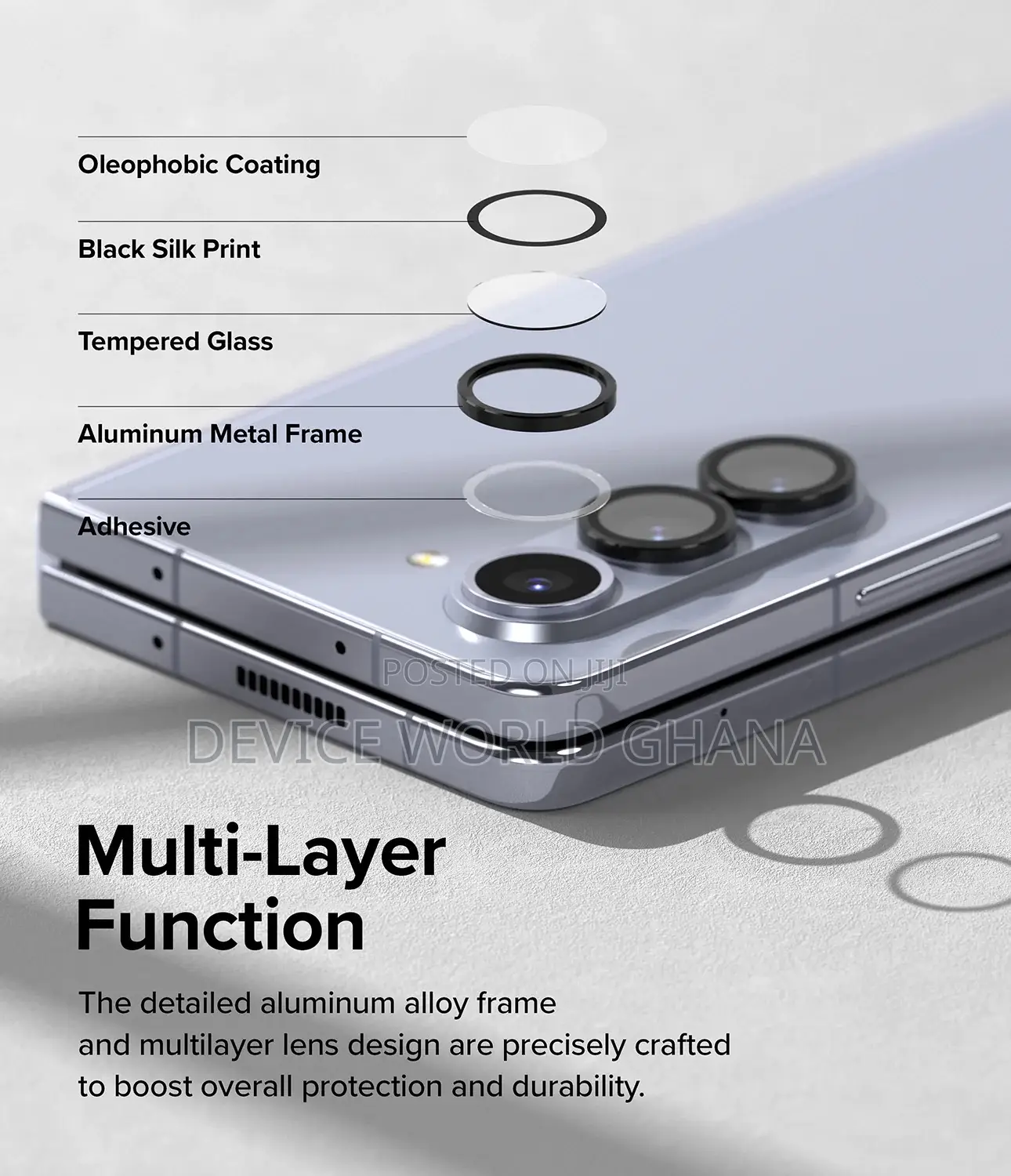 Camera Lens Protector (Rings) for Samsung Z Fold 6 5 4 3