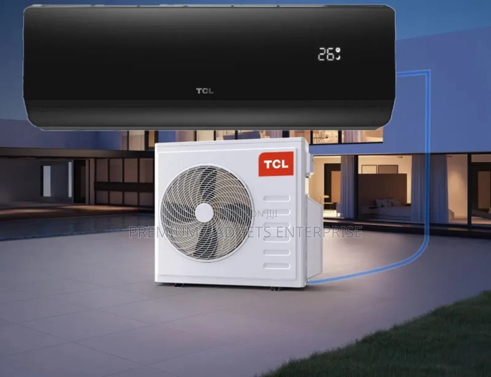 Tcl Split Inverter R410 2.5hp Tac-24csa/Xa82i Black Mirror