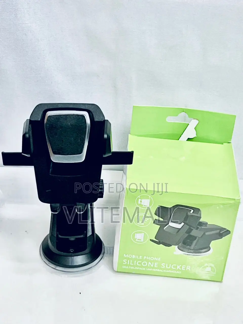 Plastic Black Mobile Phone Silicone Sucker