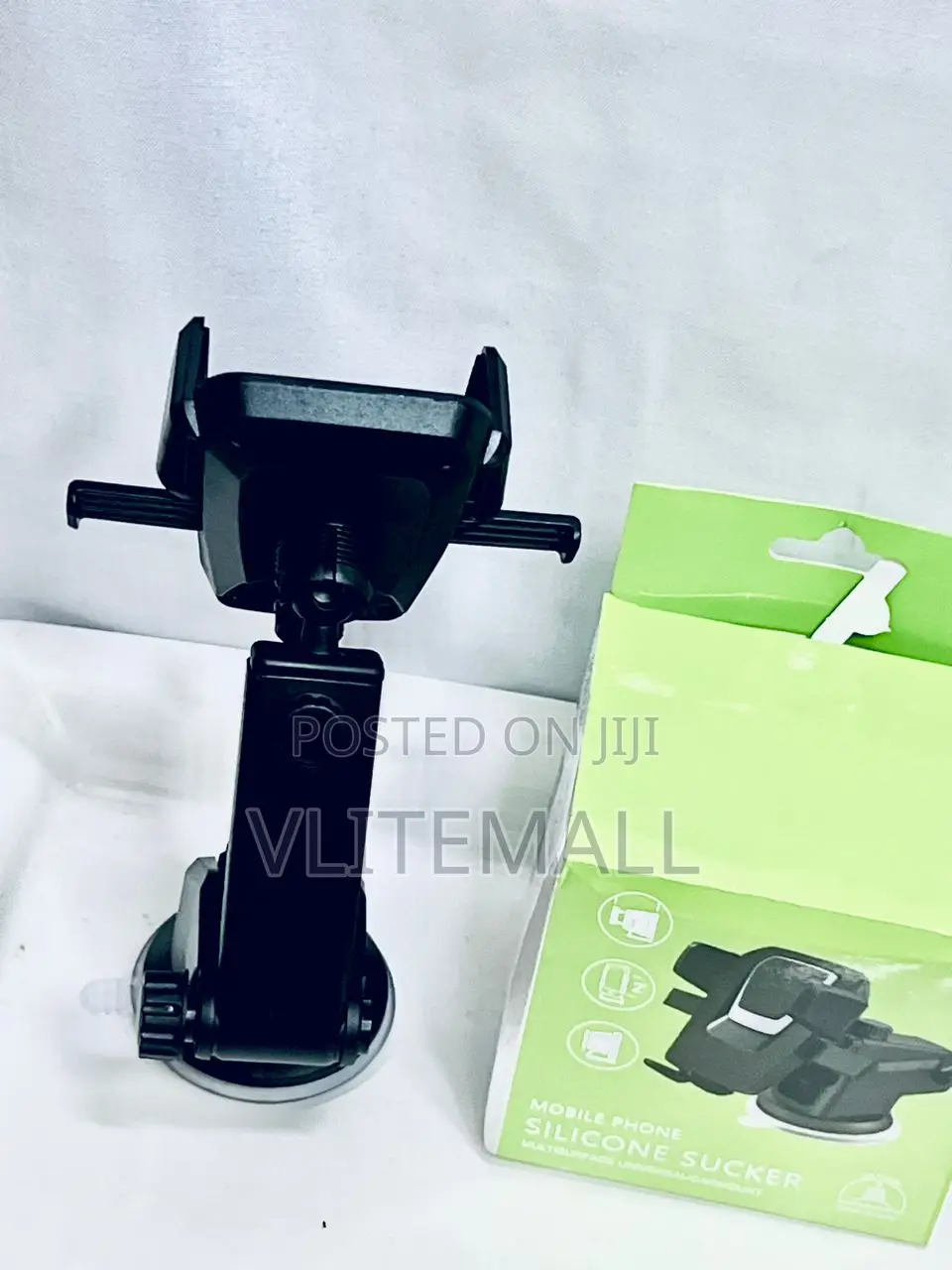 Plastic Black Mobile Phone Silicone Sucker