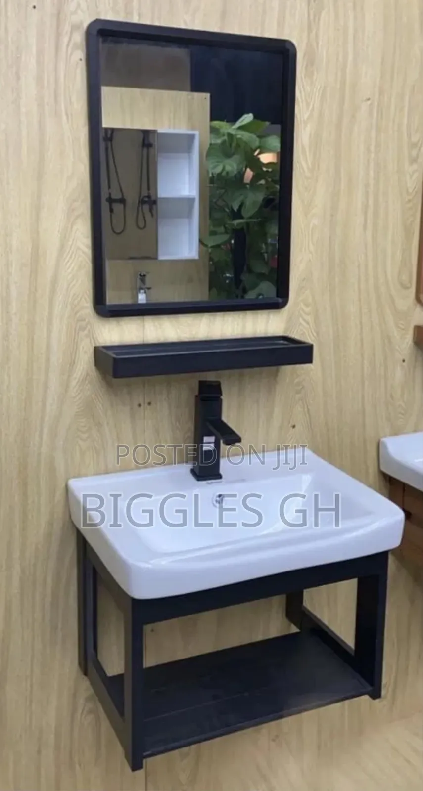 Small Cabinet Basin Black