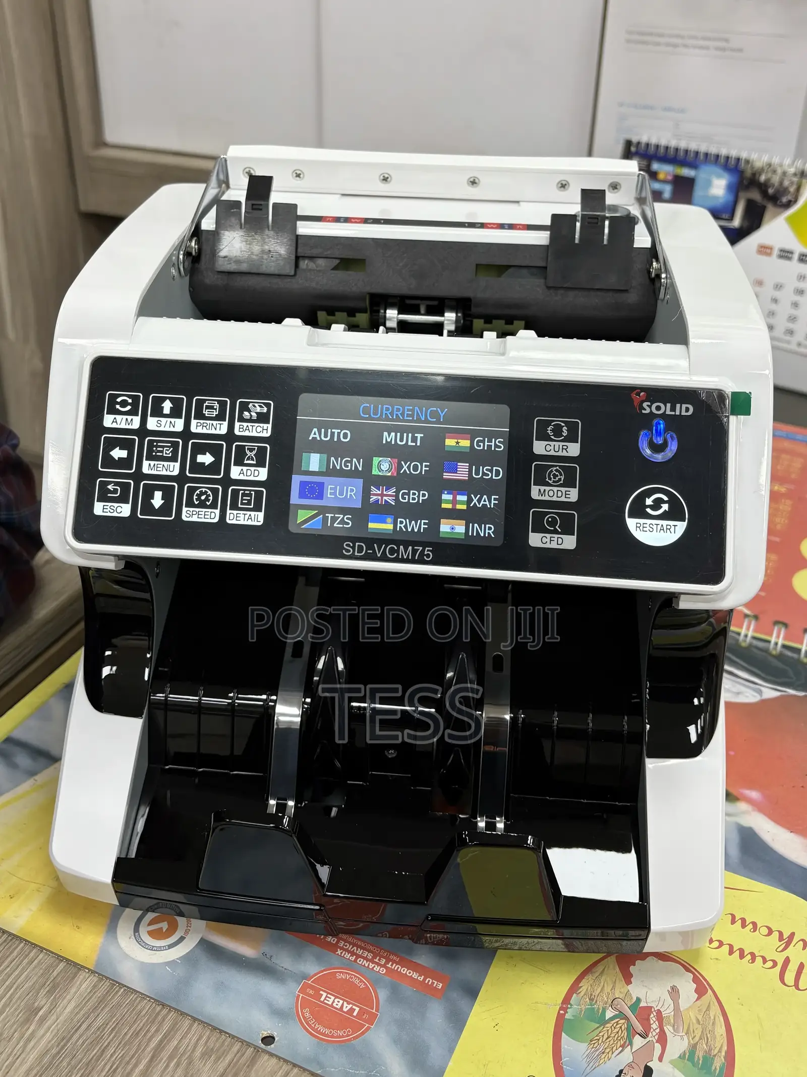 Money Counting Machine Sd-vcm75 Multiple Currencies