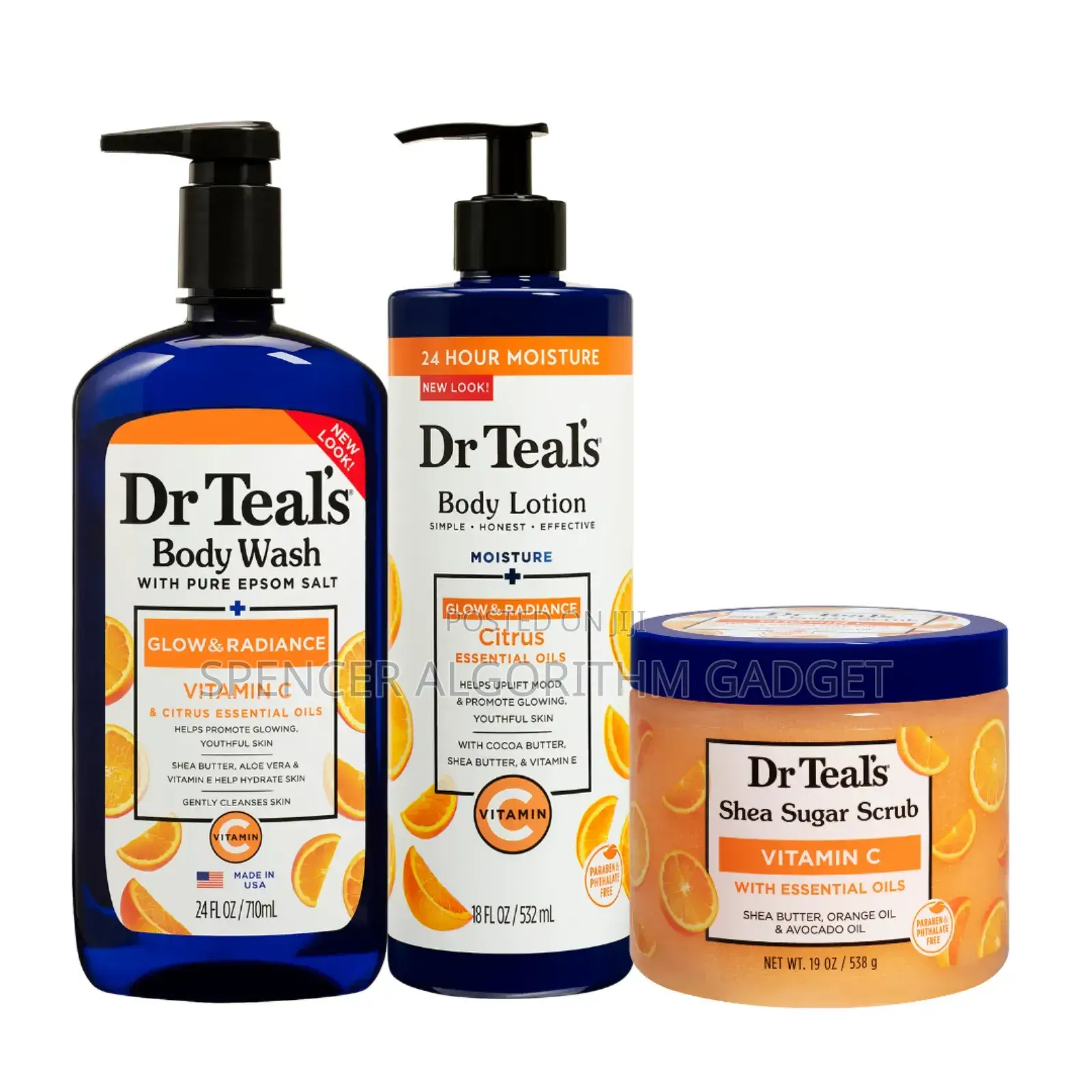 Dr Teals Body Set - Wash, Lotion and Scrub
