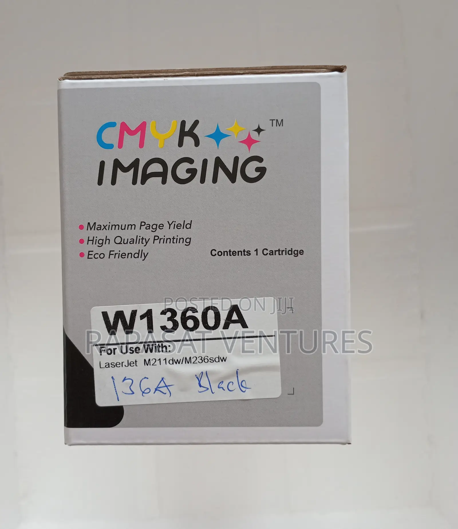 CMYK 136A Black Toner Cartridge (W1360A)