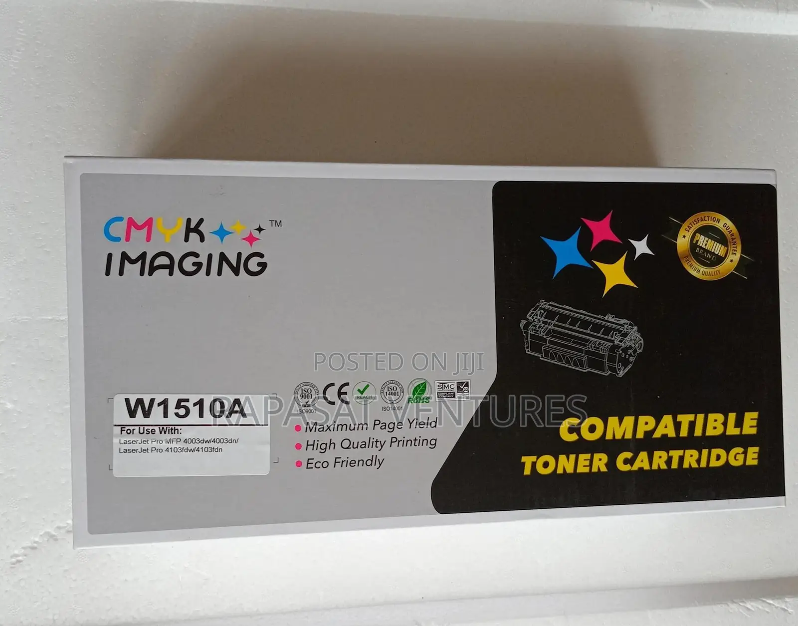 CMYK 151A Black Toner Cartridge (W1510A)