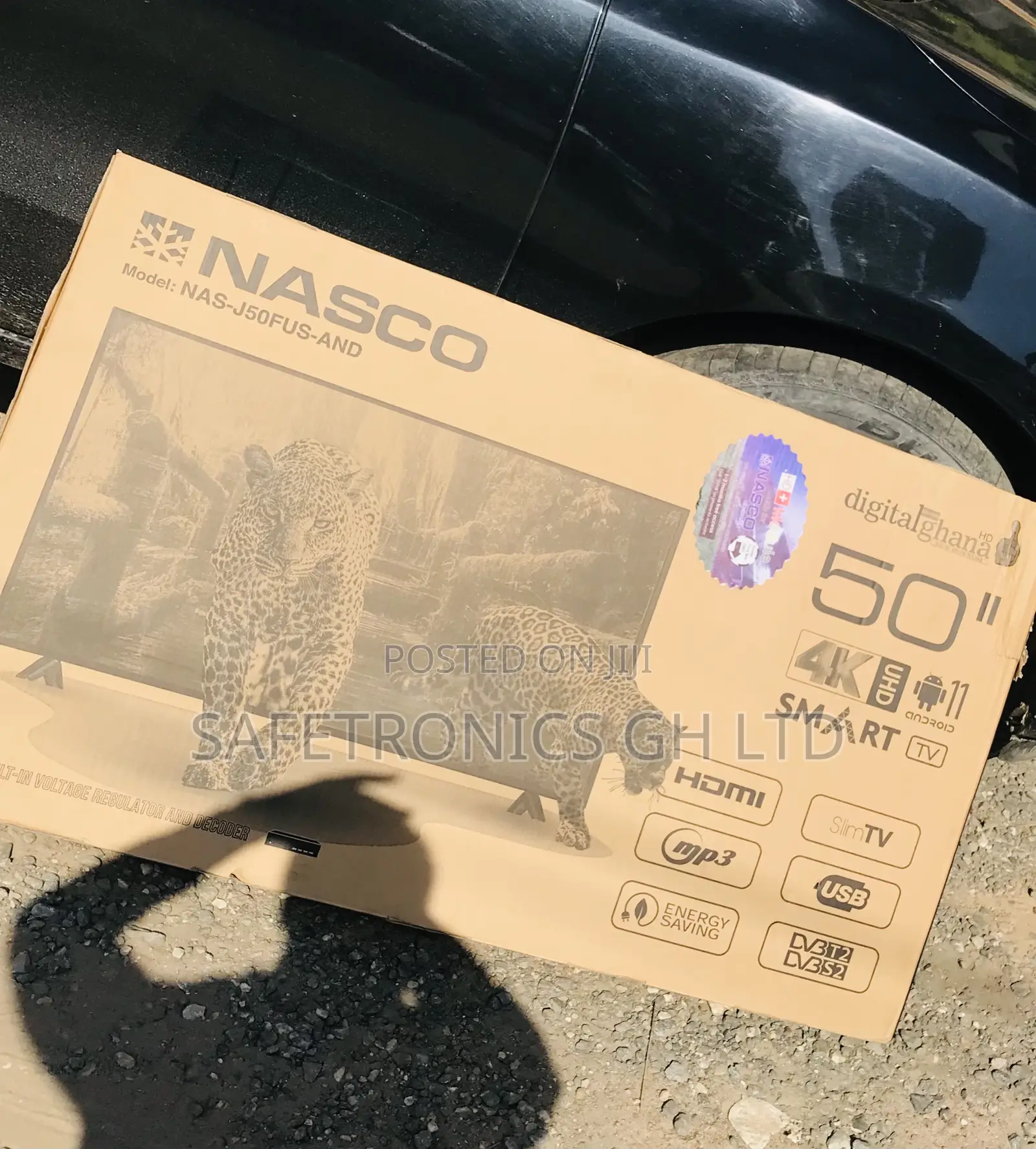 Original Black Nasco 50 Inch Smart Led Full HD Tv