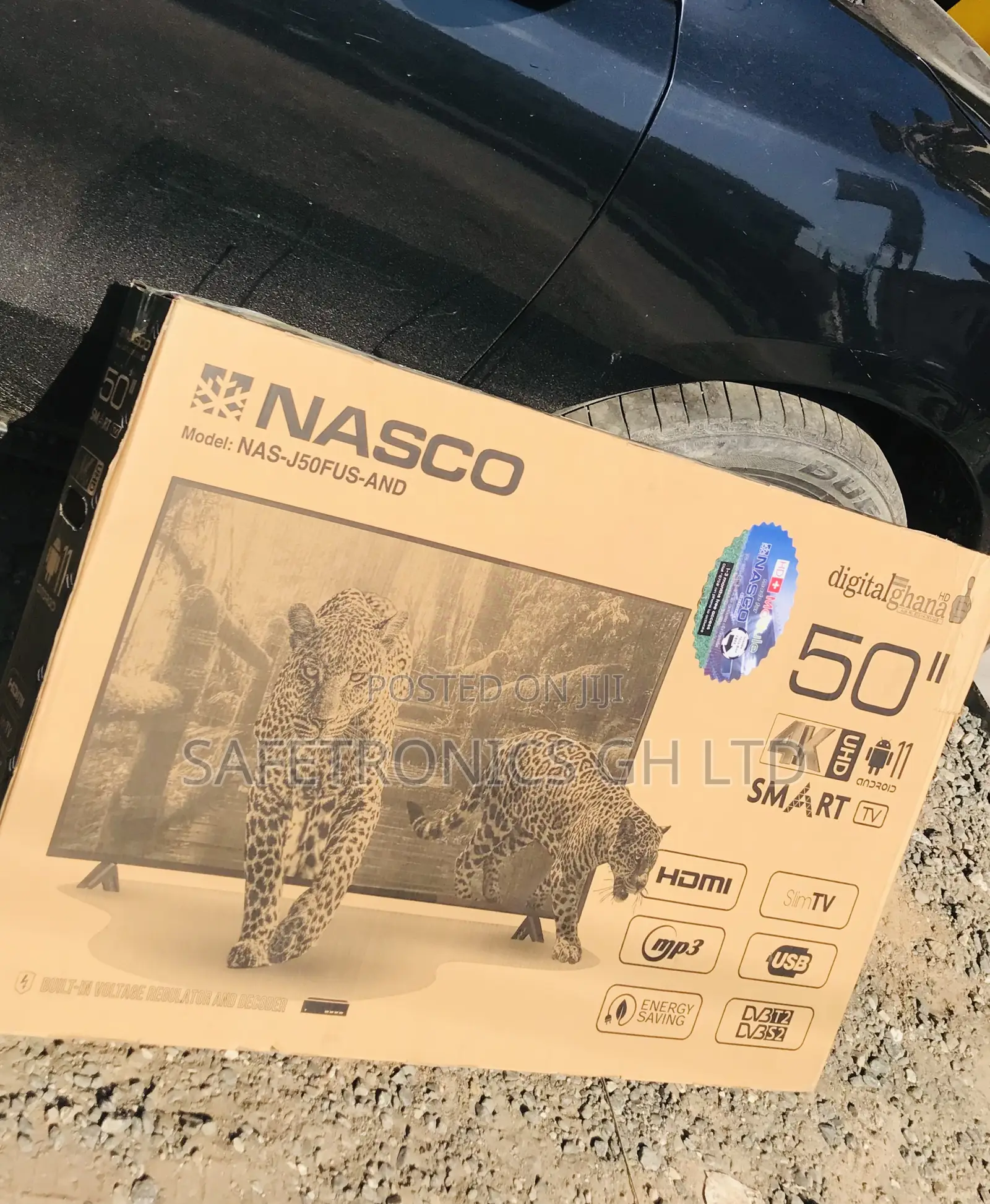 Original Black Nasco 50 Inch Smart Led Full HD Tv