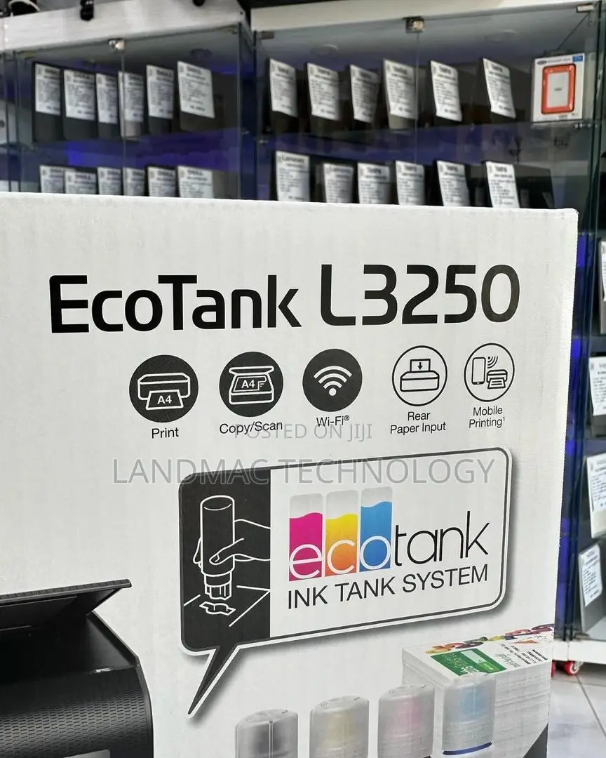 Epson Ecotank L3250 A4 Wi-Fi All-in-One Ink Tank Printer Ink