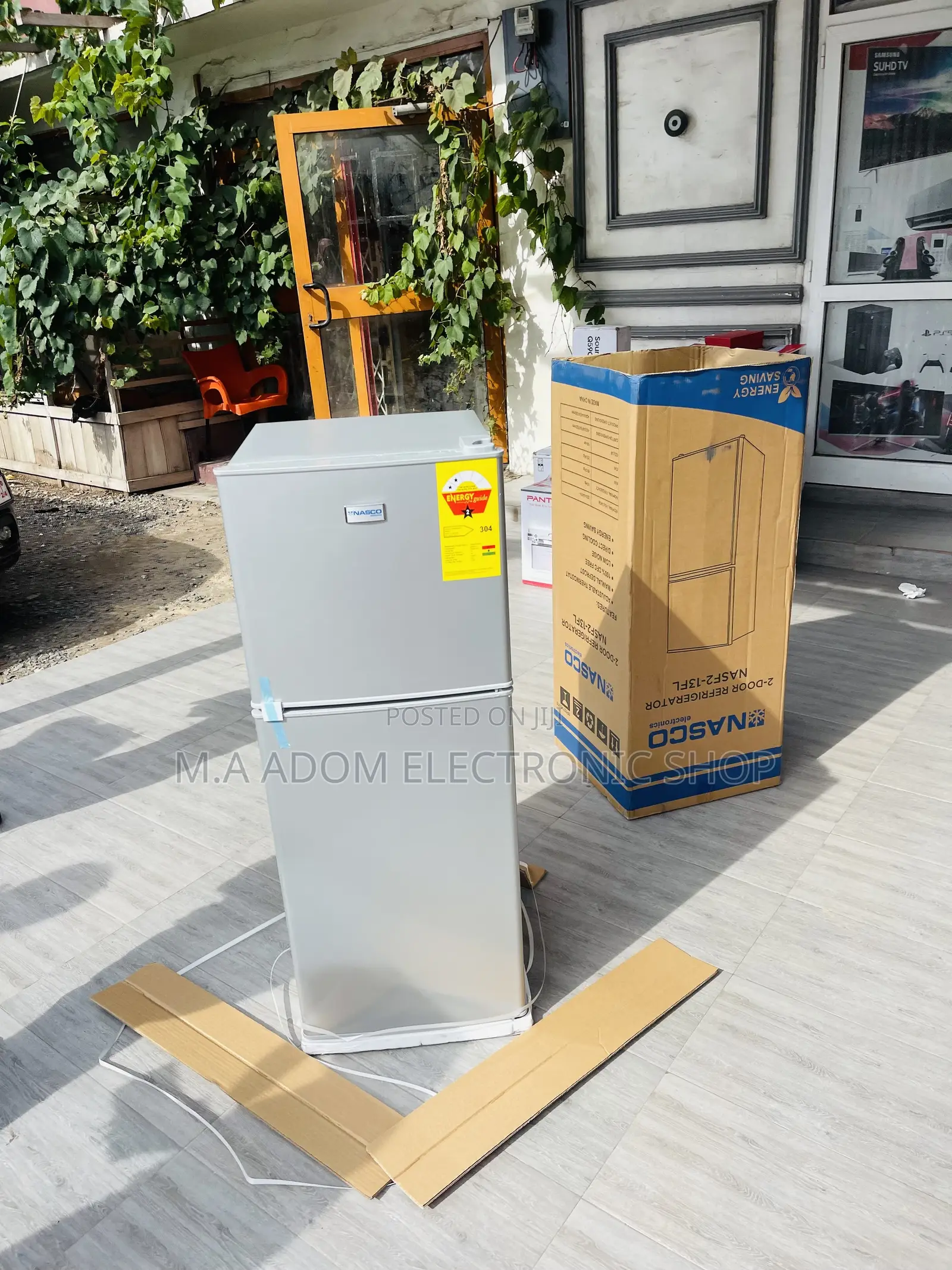 Brand New Nasco Nasf2-130 110L Electric Fridge(Silver).
