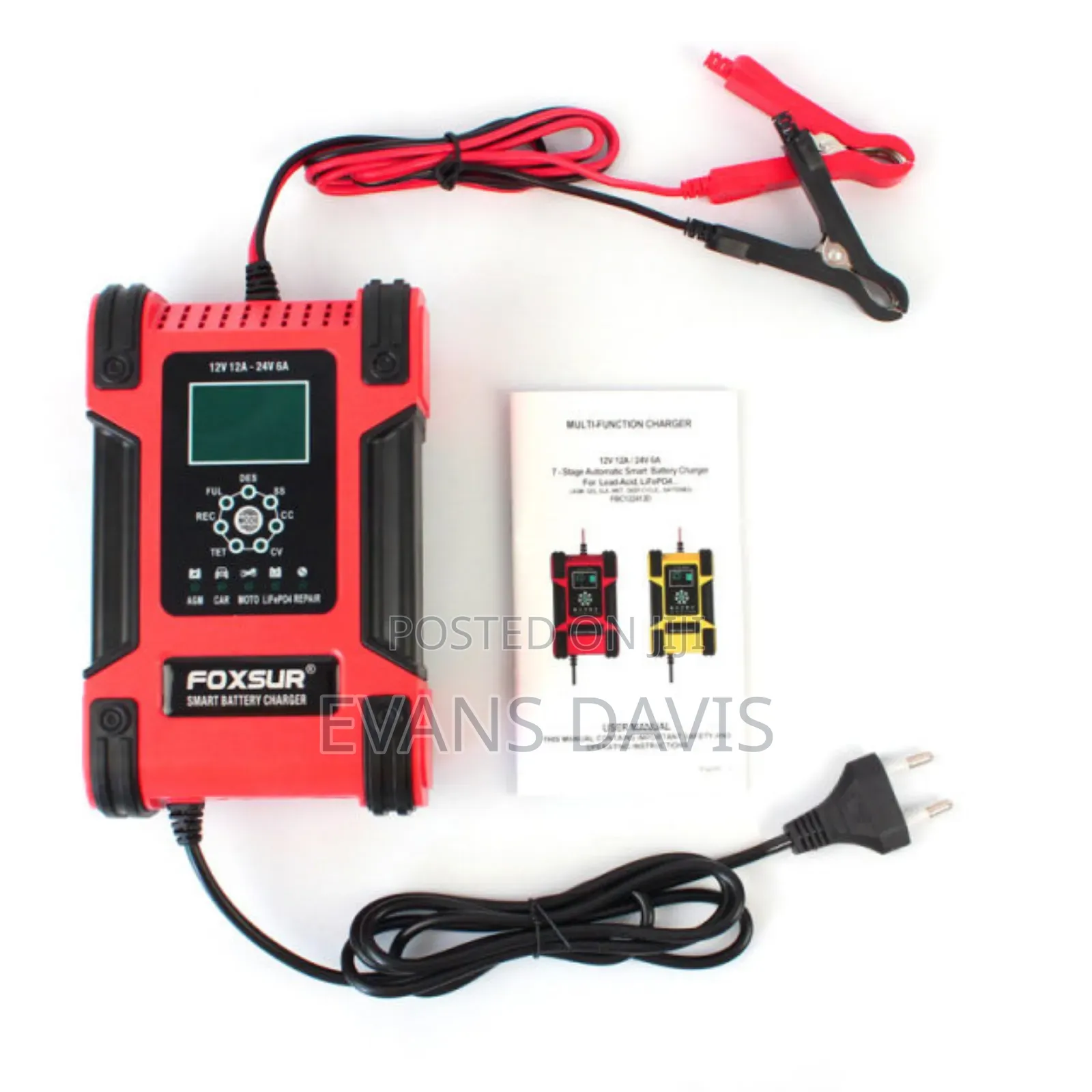 7 Stages High Amp Car/Motor Battery Charger