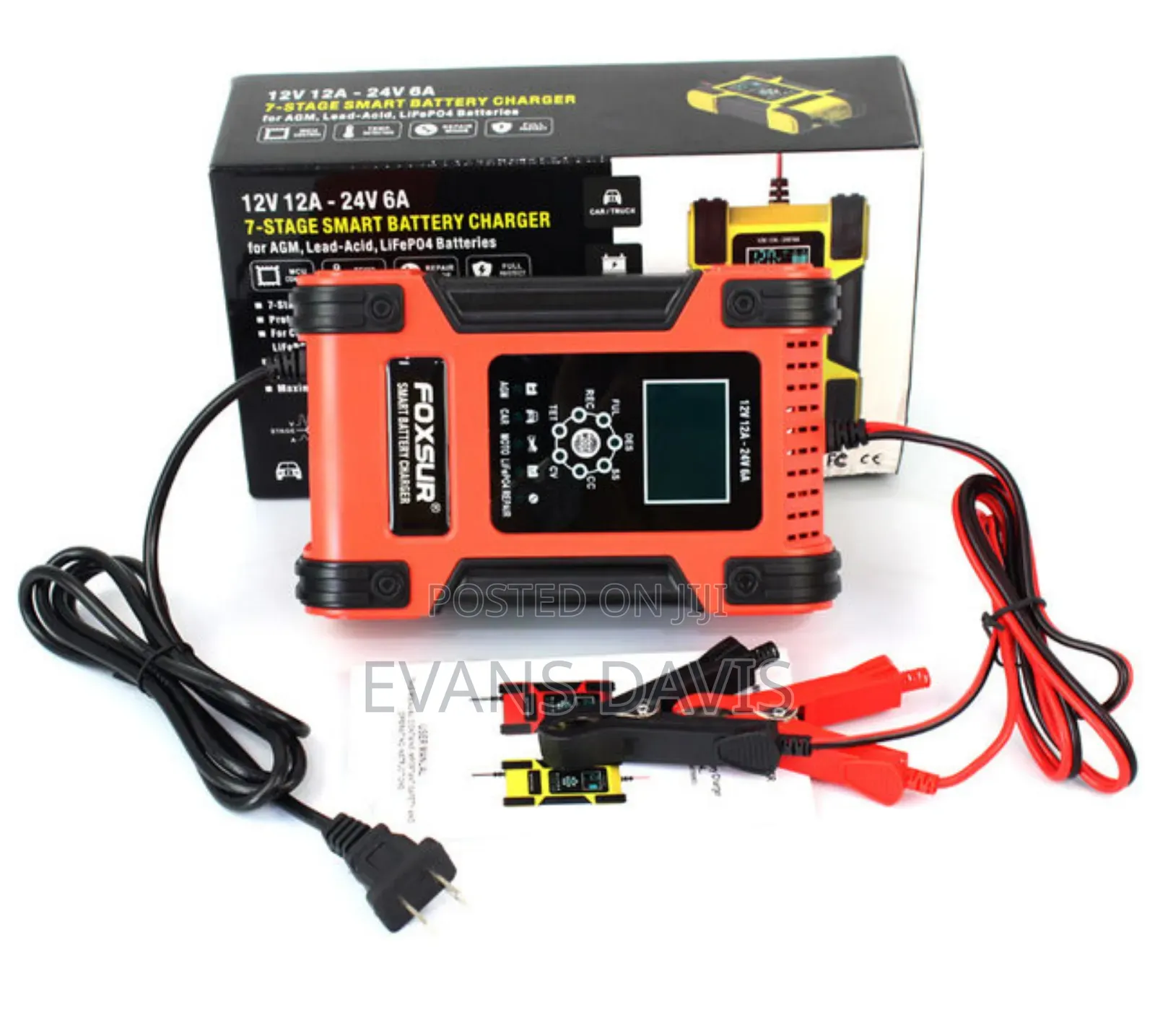 7 Stages High Amp Car/Motor Battery Charger