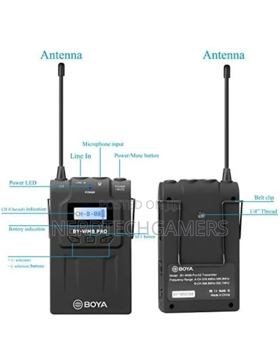 BOYA by-Wm8 Pro Dual-Channels Lavalier Wireless