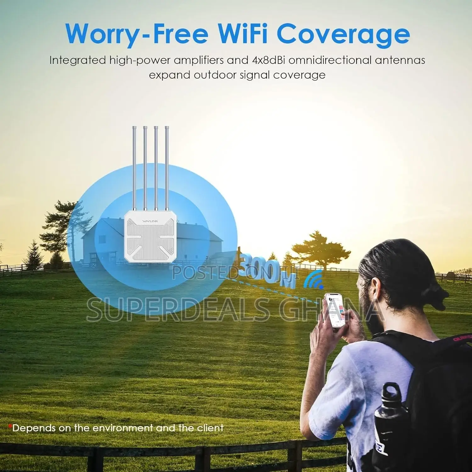 Wavlink Ax1800 Wifi 6 Wireless Outdoor Access Point