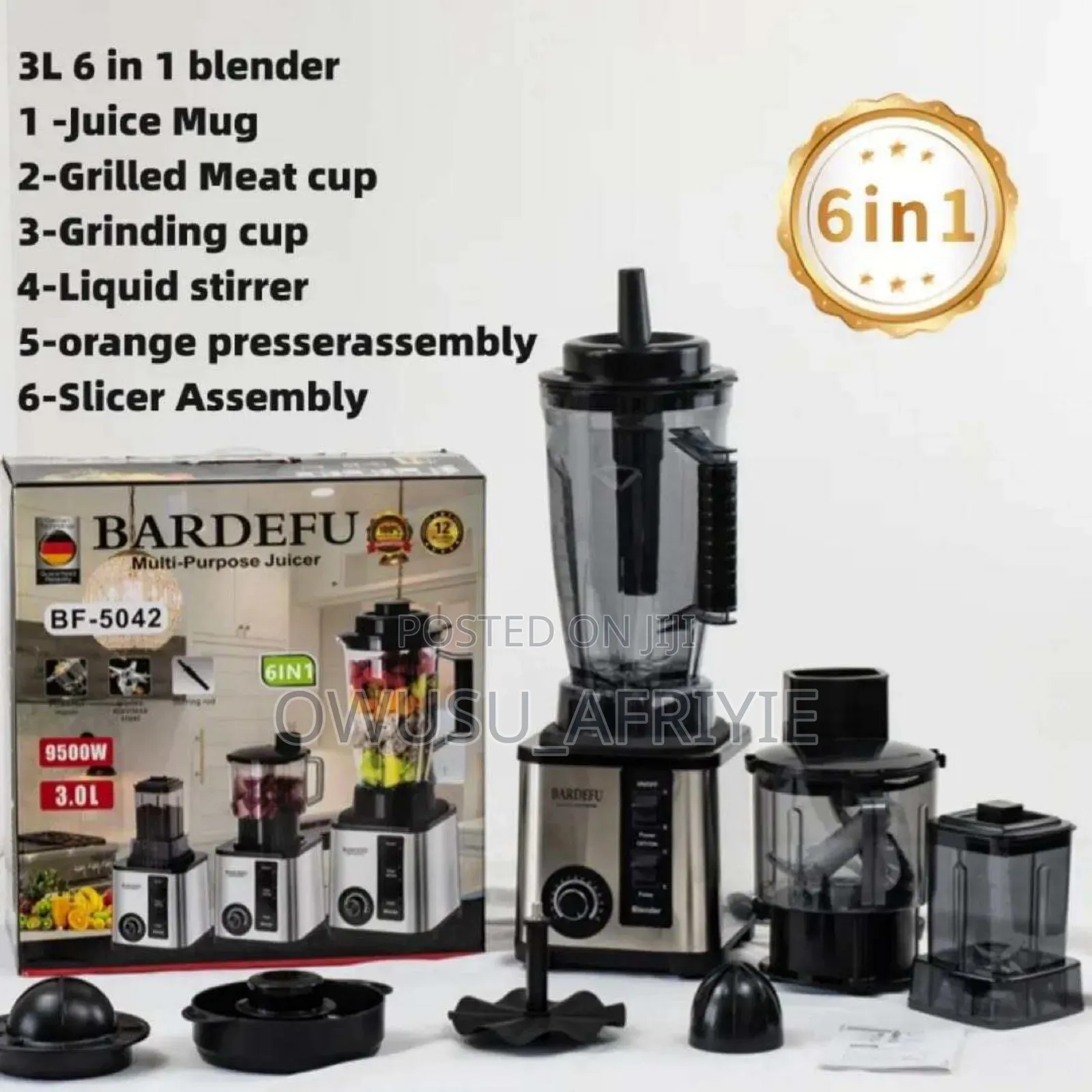 6in1 9500W BARDEFU Blender